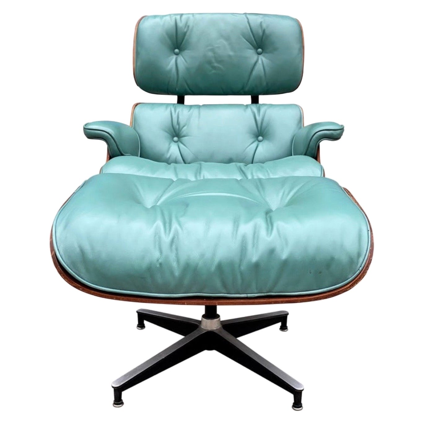 Rare Custom Herman Miller Eames Lounge Chair and Ottoman