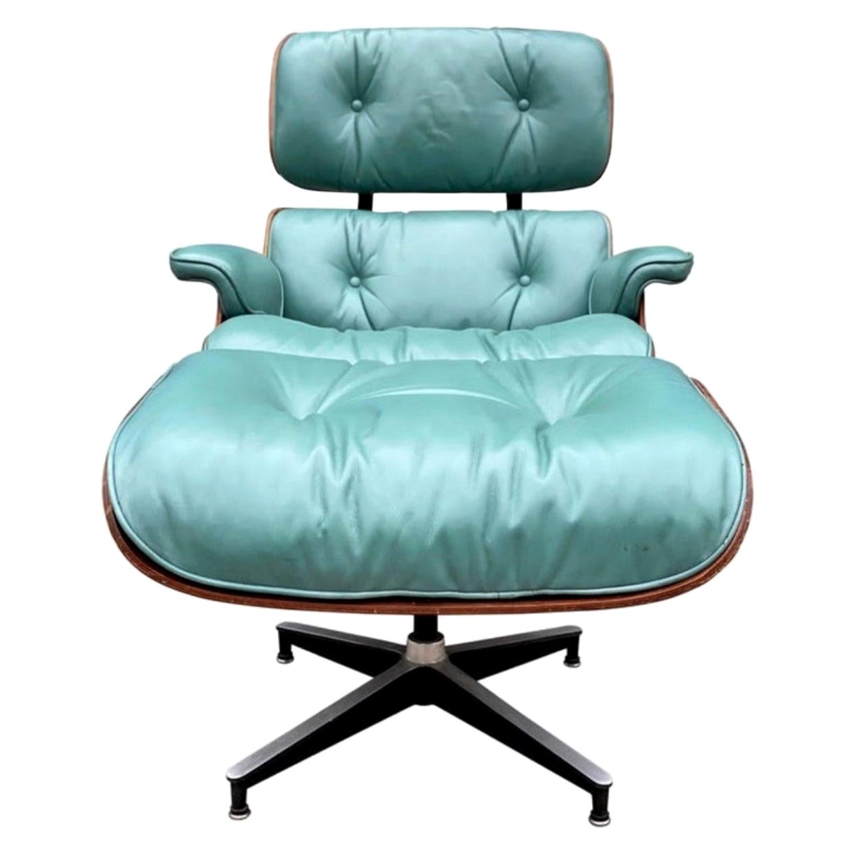 Rare Custom Herman Miller Eames Lounge Chair and Ottoman