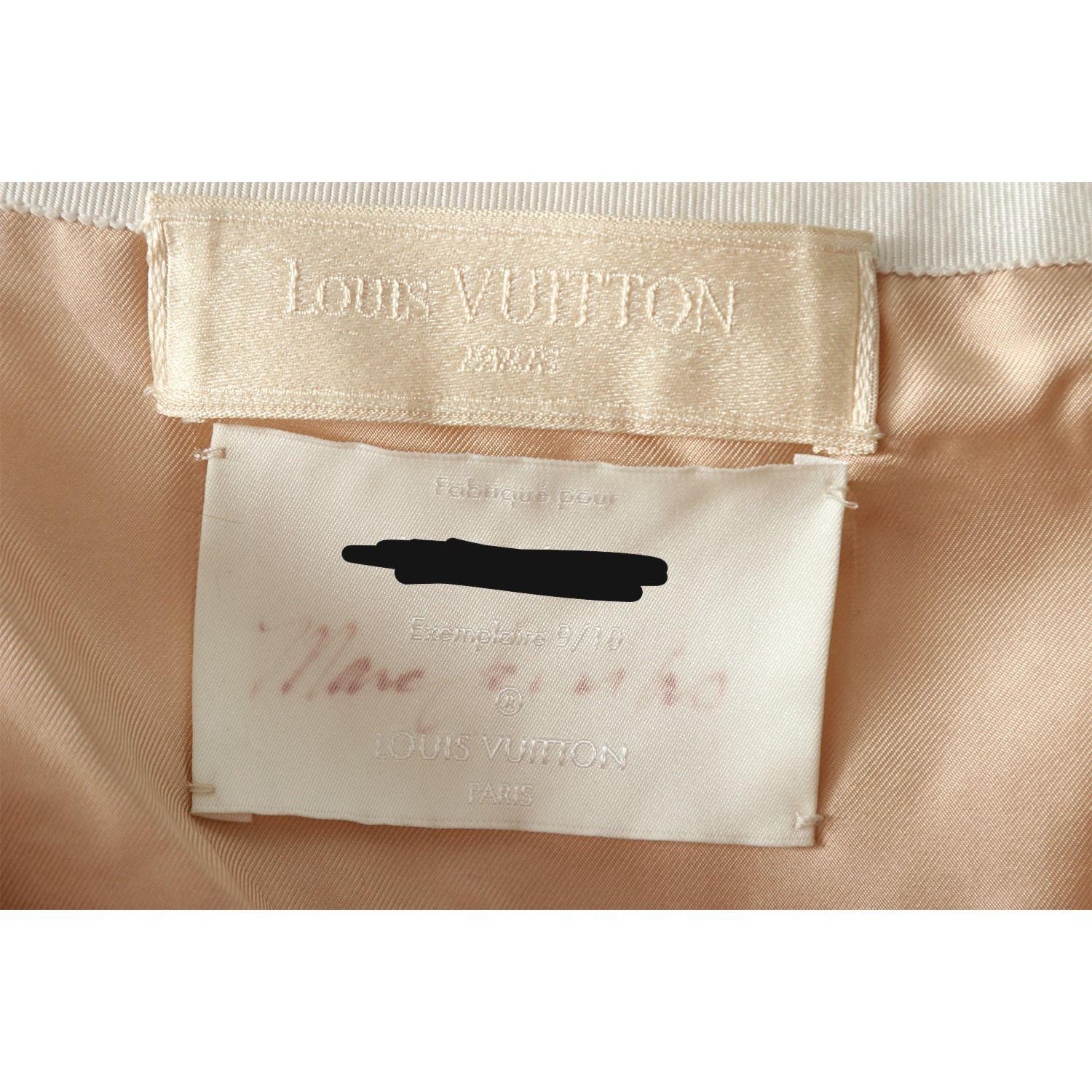 Women's Rare Custom SS12 Louis Vuitton Floral Embellished Midi Skirt