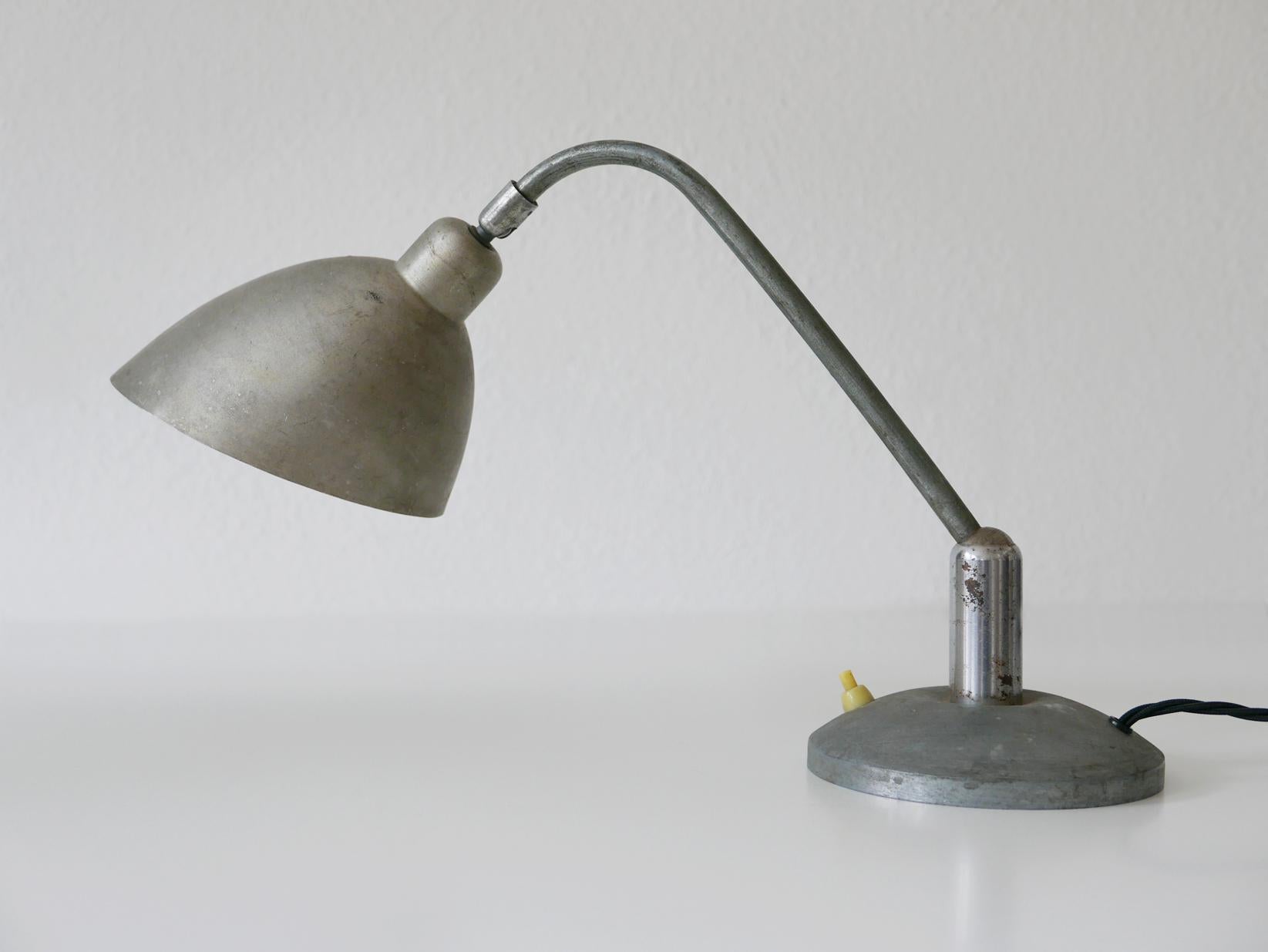 Rare Czech Functionalist or Bauhaus Table Lamp by Franta ‘Frantisek’ Anyz, 1920s For Sale 6
