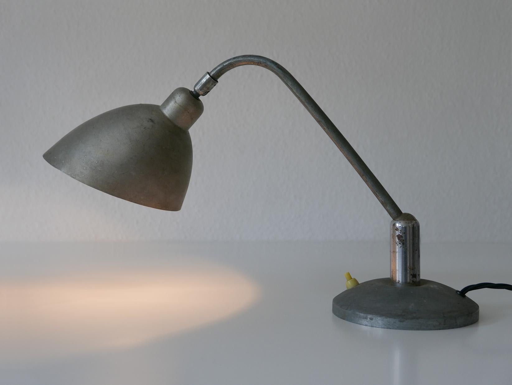 Rare Czech Functionalist or Bauhaus Table Lamp by Franta ‘Frantisek’ Anyz, 1920s For Sale 7