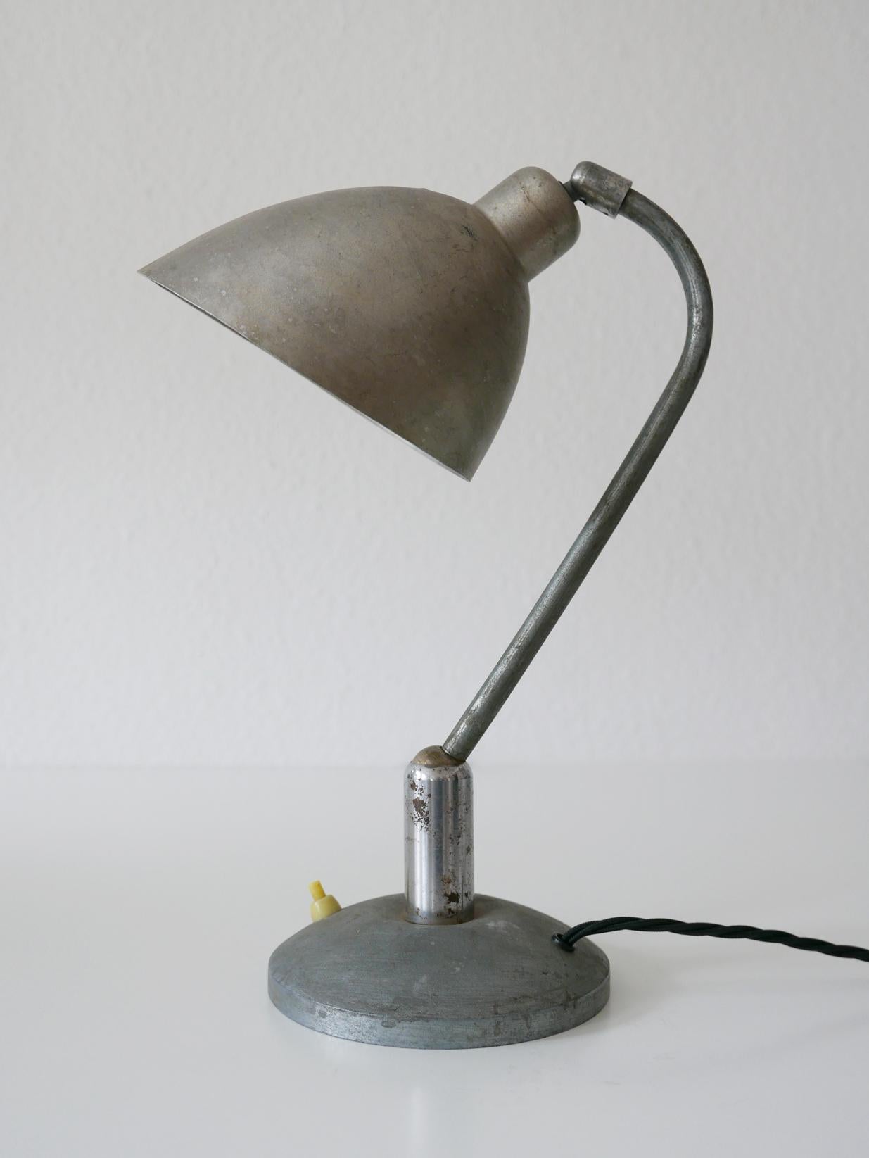 Rare Czech Functionalist or Bauhaus Table Lamp by Franta ‘Frantisek’ Anyz, 1920s For Sale 8