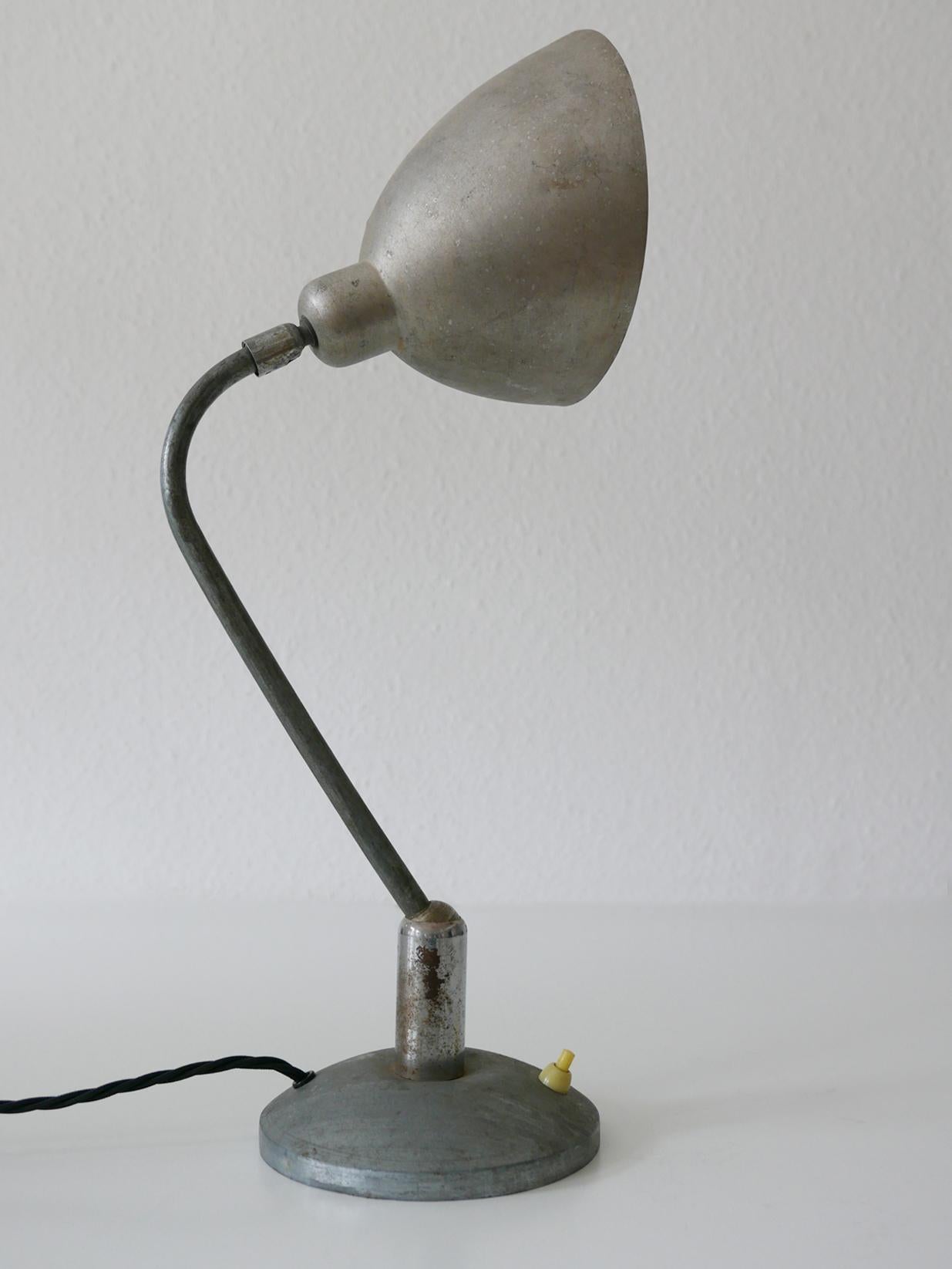 Rare Czech Functionalist or Bauhaus Table Lamp by Franta ‘Frantisek’ Anyz, 1920s For Sale 10