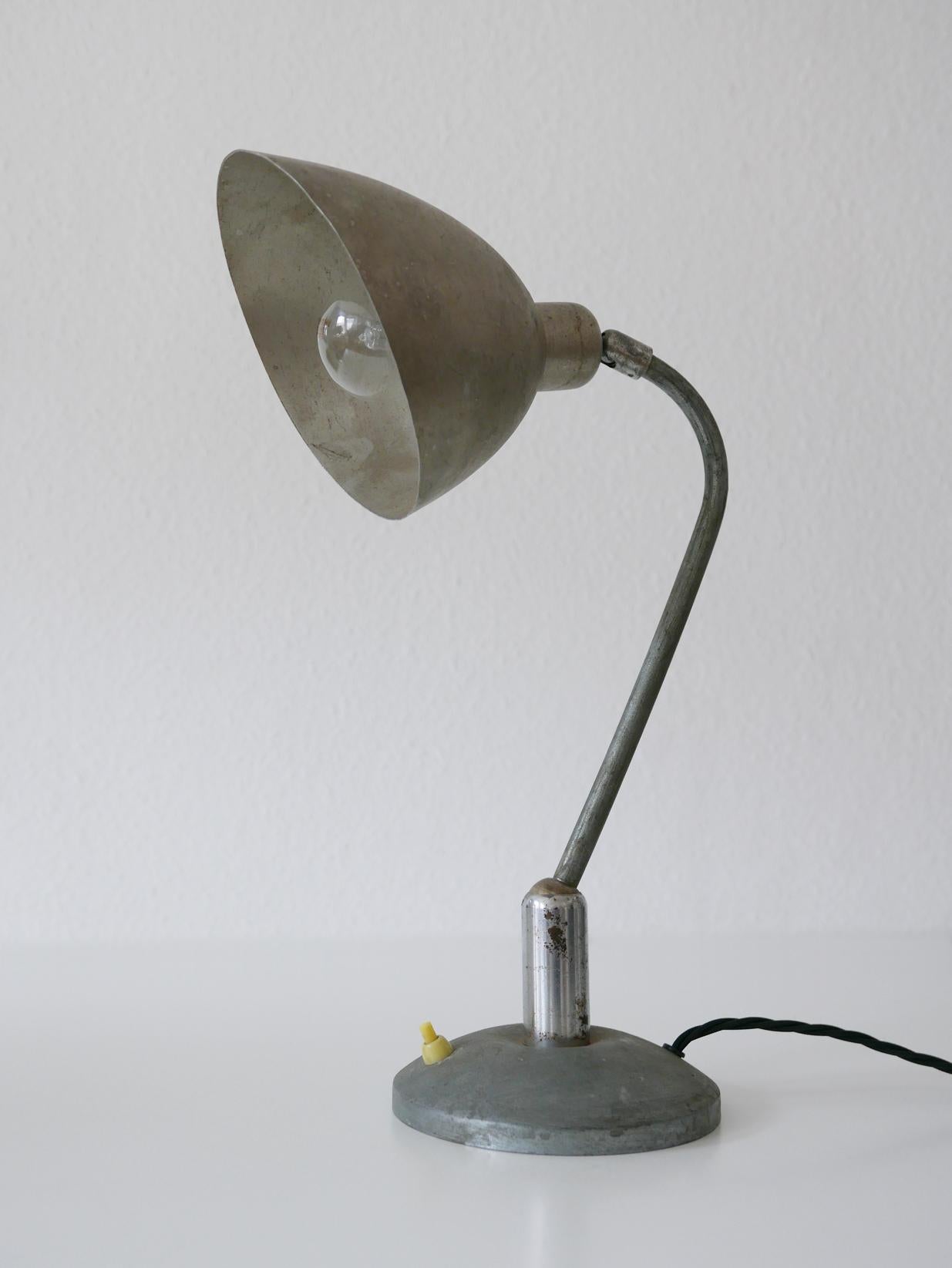 Rare Czech Functionalist or Bauhaus Table Lamp by Franta ‘Frantisek’ Anyz, 1920s For Sale 12