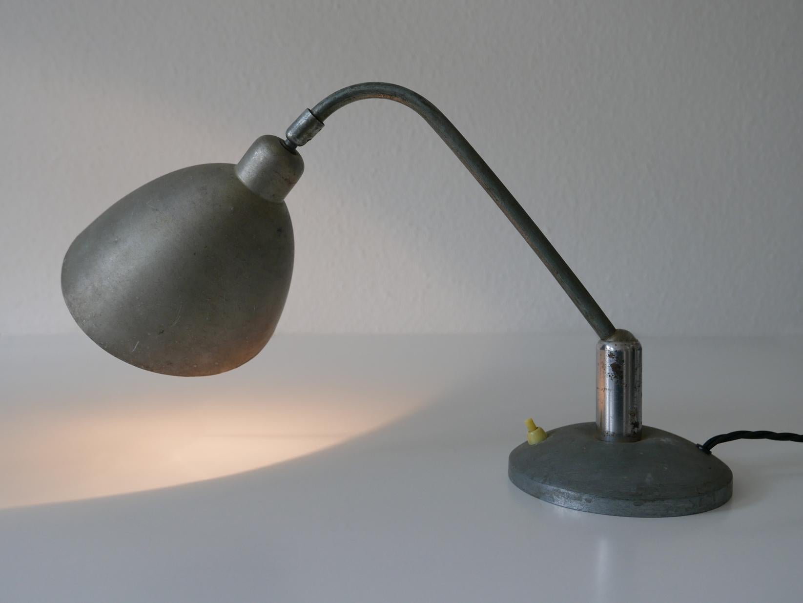 Early 20th Century Rare Czech Functionalist or Bauhaus Table Lamp by Franta ‘Frantisek’ Anyz, 1920s For Sale