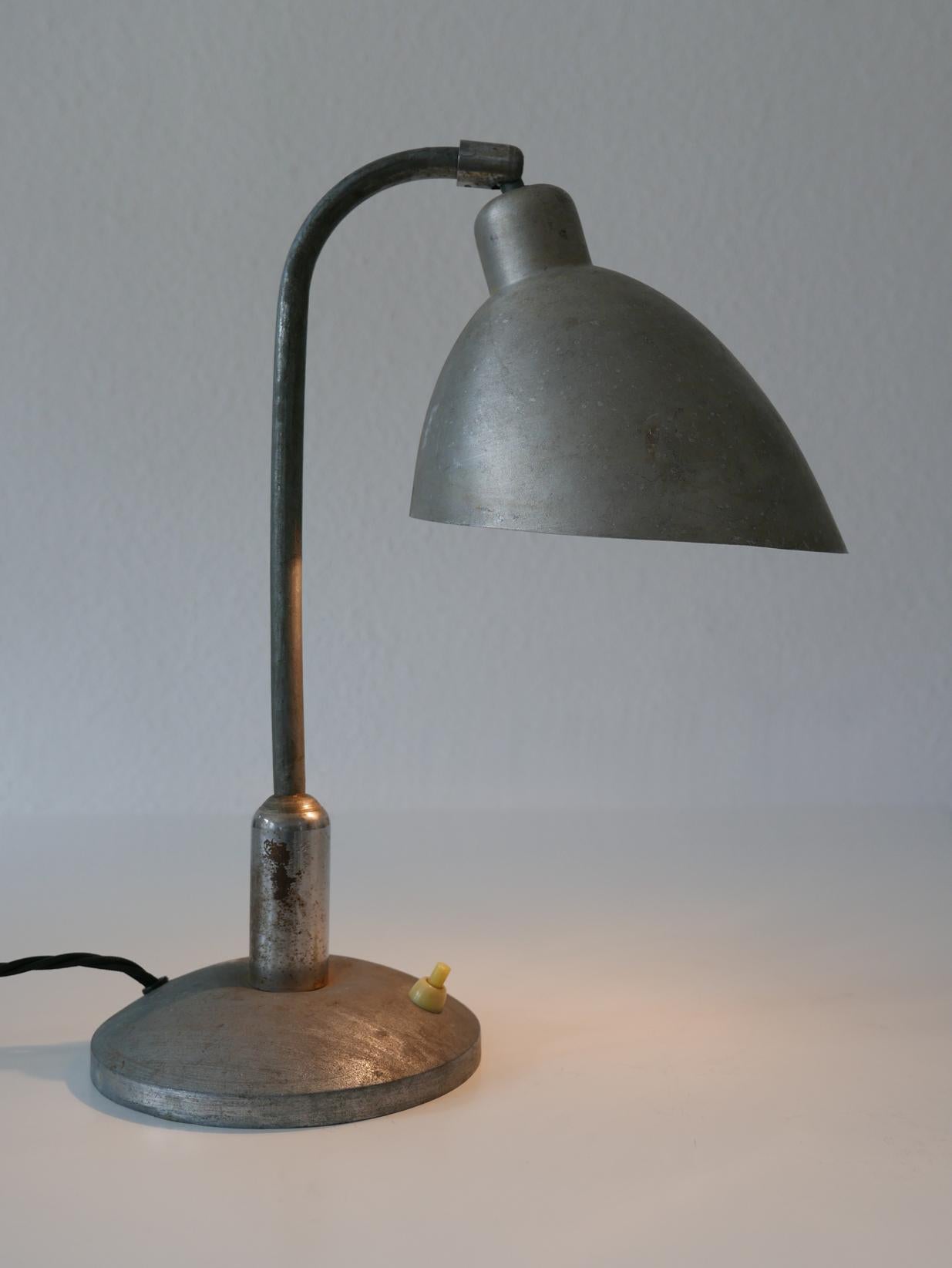Rare Czech Functionalist or Bauhaus Table Lamp by Franta ‘Frantisek’ Anyz, 1920s For Sale 3