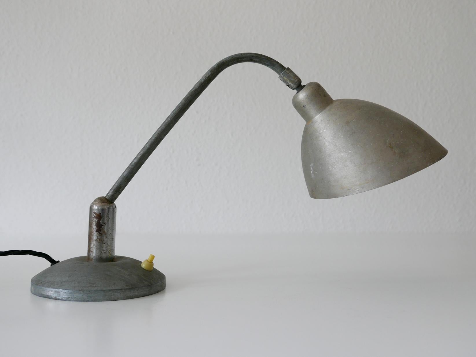 Rare Czech Functionalist or Bauhaus Table Lamp by Franta ‘Frantisek’ Anyz, 1920s For Sale 4