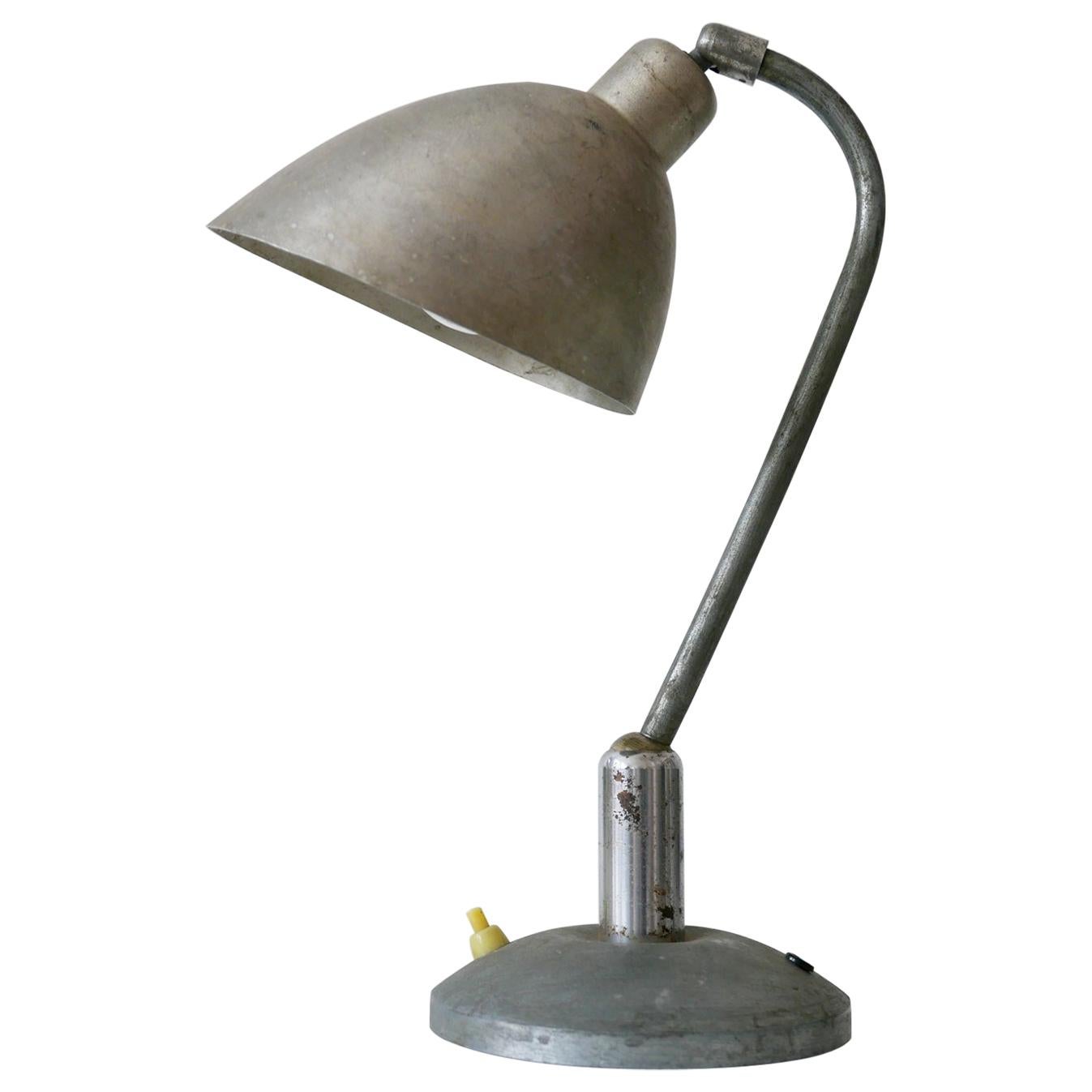 Rare lampe de bureau tchèque fonctionnelle ou Bauhaus de Franta 'Frantisek' Anyz, années 1920