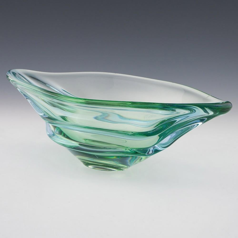 Glass Rare Czech Harmony Bowl Designed by Frantisek Zemek, 1959 For Sale