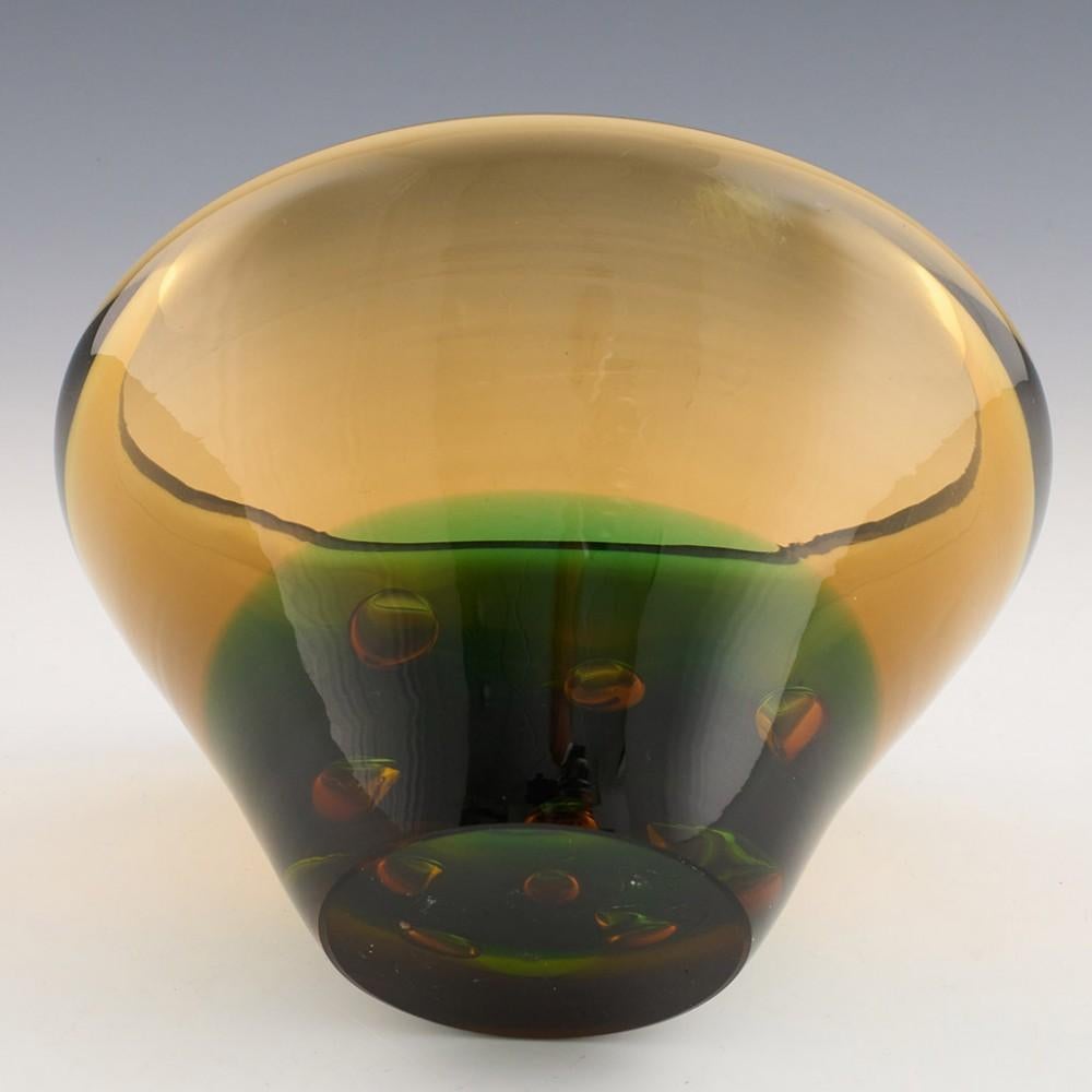 Art Glass Rare Czech Skrdlovice Olympia Range Bowl Designed by Vladimir Jelinek 1964 For Sale