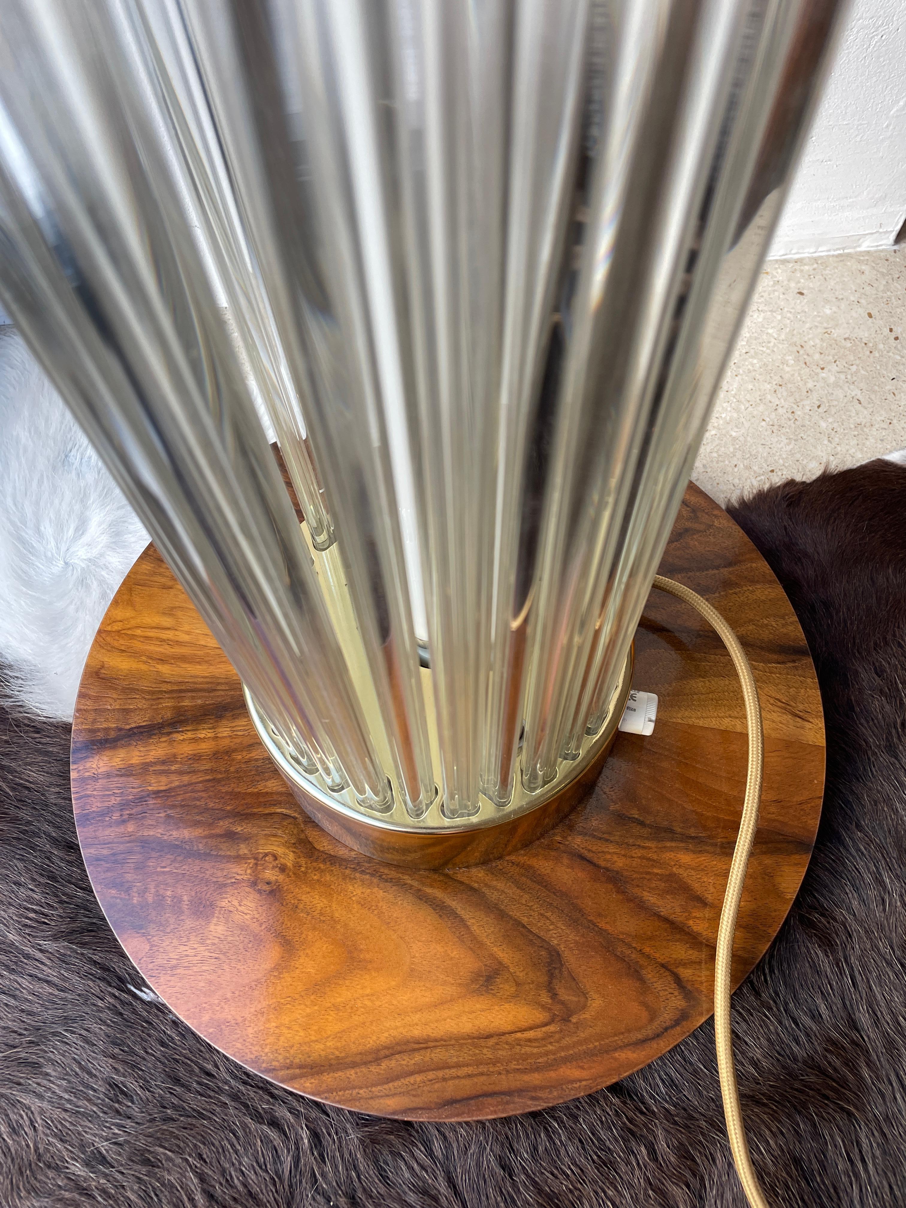 Brass Rare Czechoslovak Floor Lamp from Fa. Preciosa Kamenicky Senov, 1970s For Sale