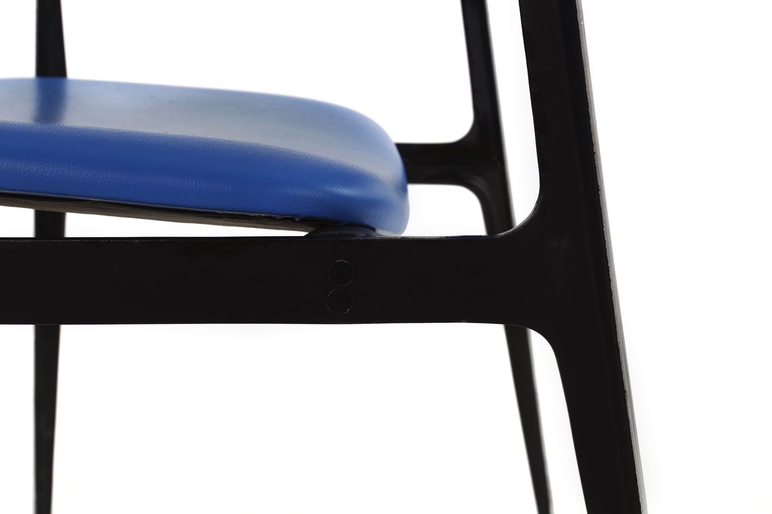 Rare Dan Johnson for Shelby Williams Walnut and Aluminum Armchair, circa 1960s 6