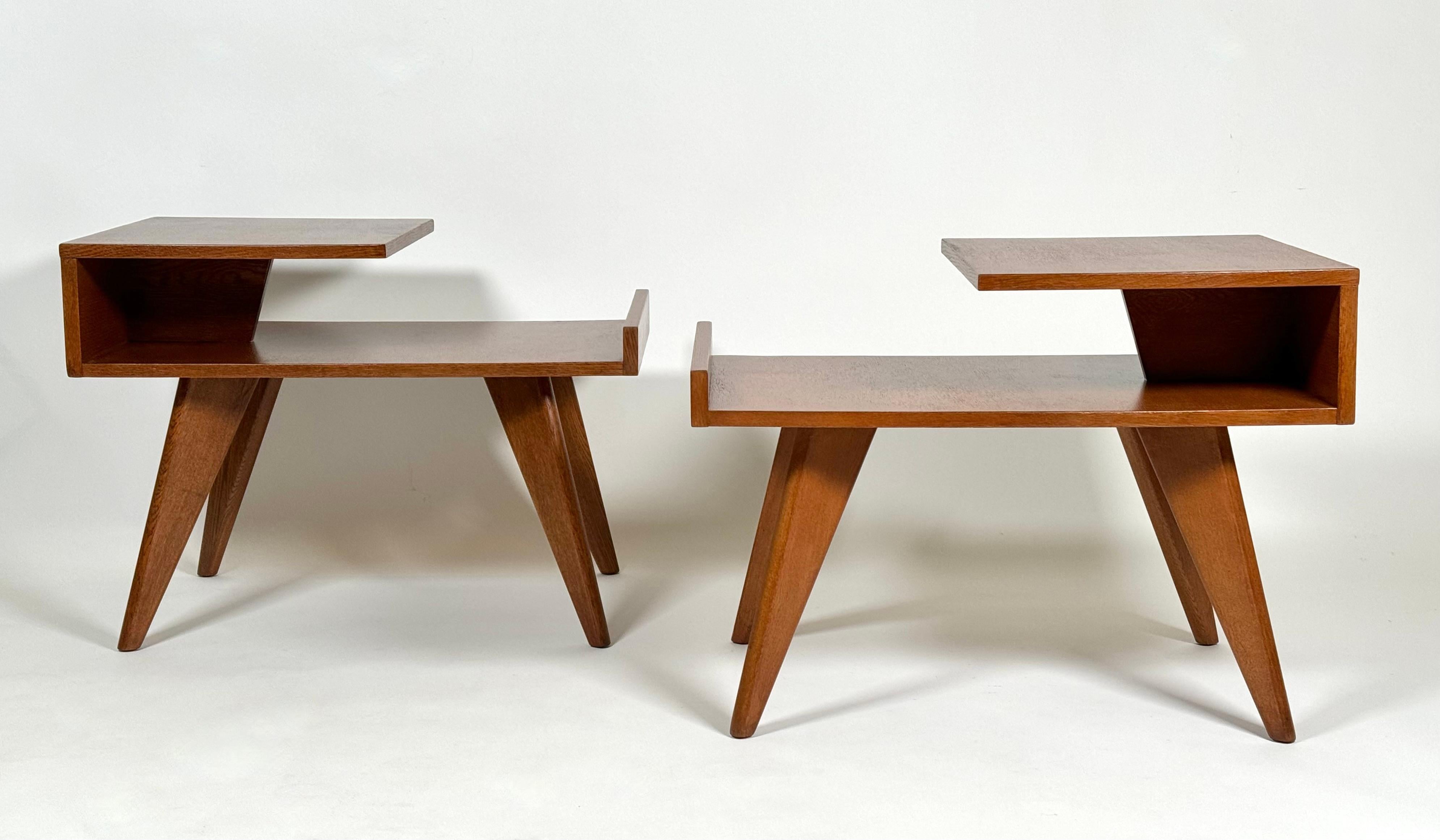 Mid-Century Modern Rare Dan Johnson Side Tables for Hayden Hall Furniture For Sale