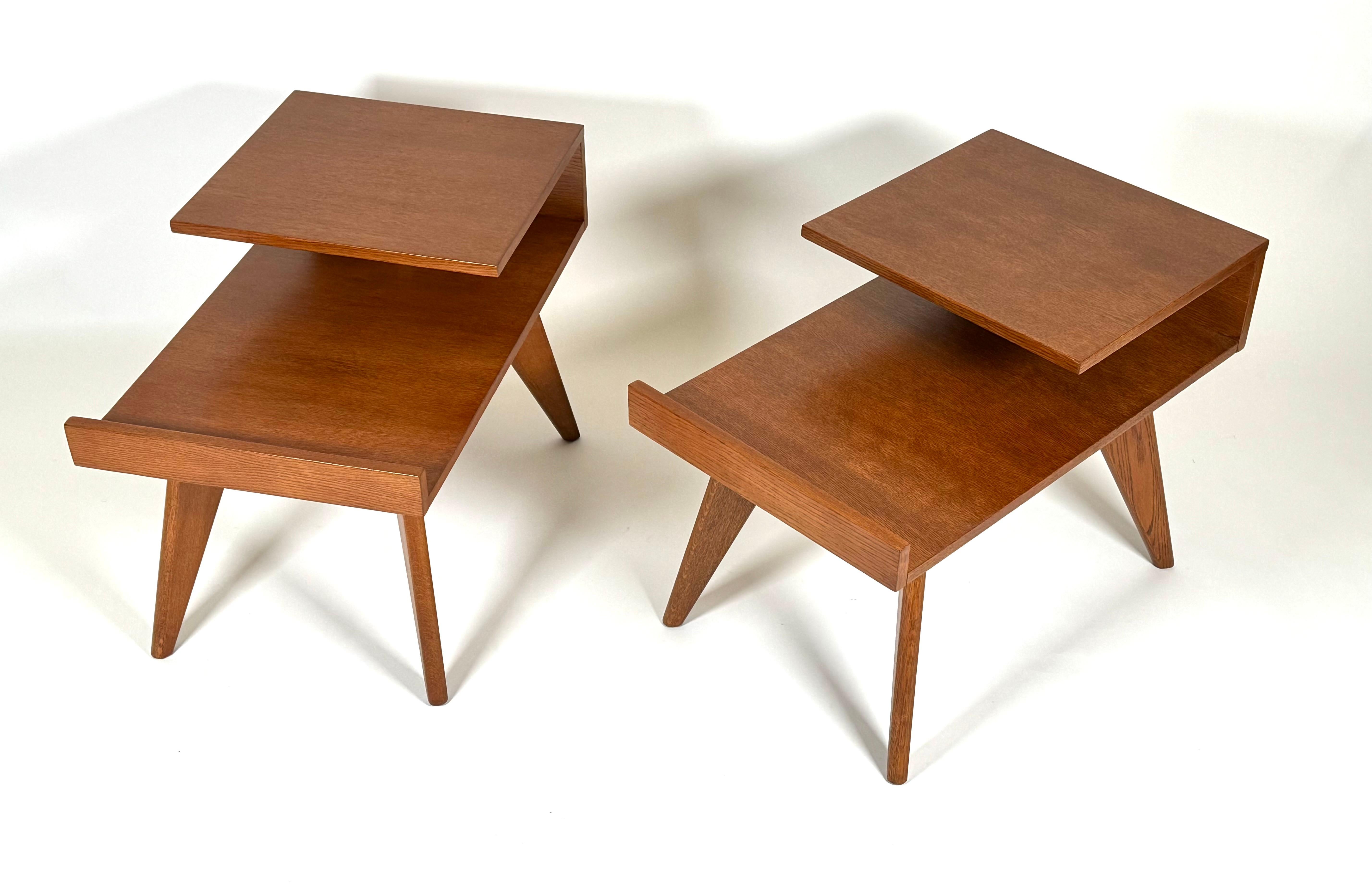 American Rare Dan Johnson Side Tables for Hayden Hall Furniture For Sale