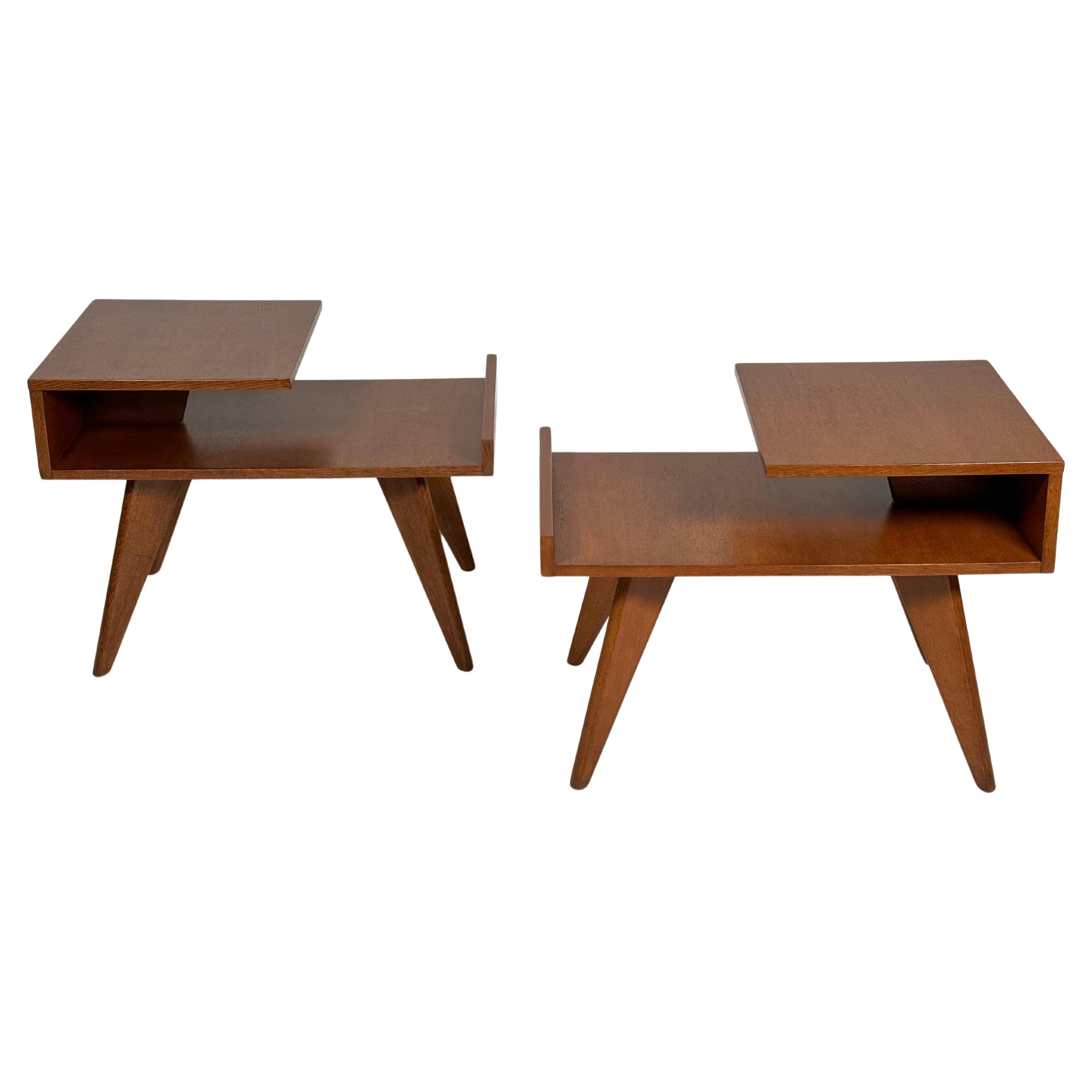 Rare Dan Johnson Side Tables for Hayden Hall Furniture For Sale