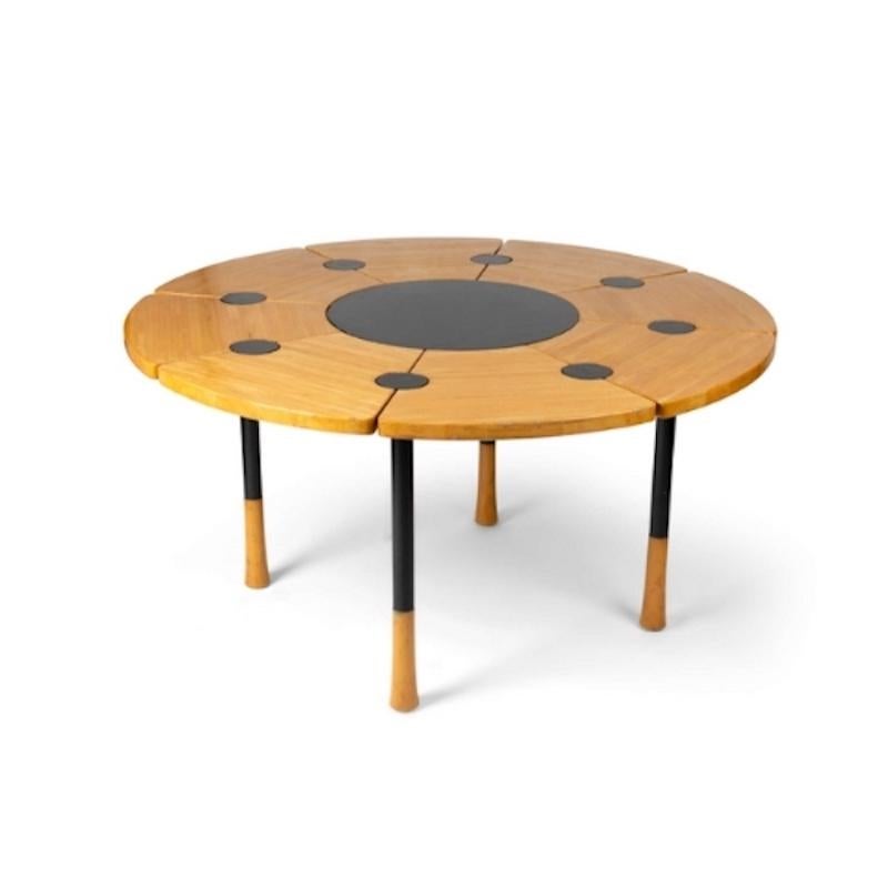Danois Rare table de salle à manger danoise des années 1960 Richard Nissen 'Yin & Yang' en vente