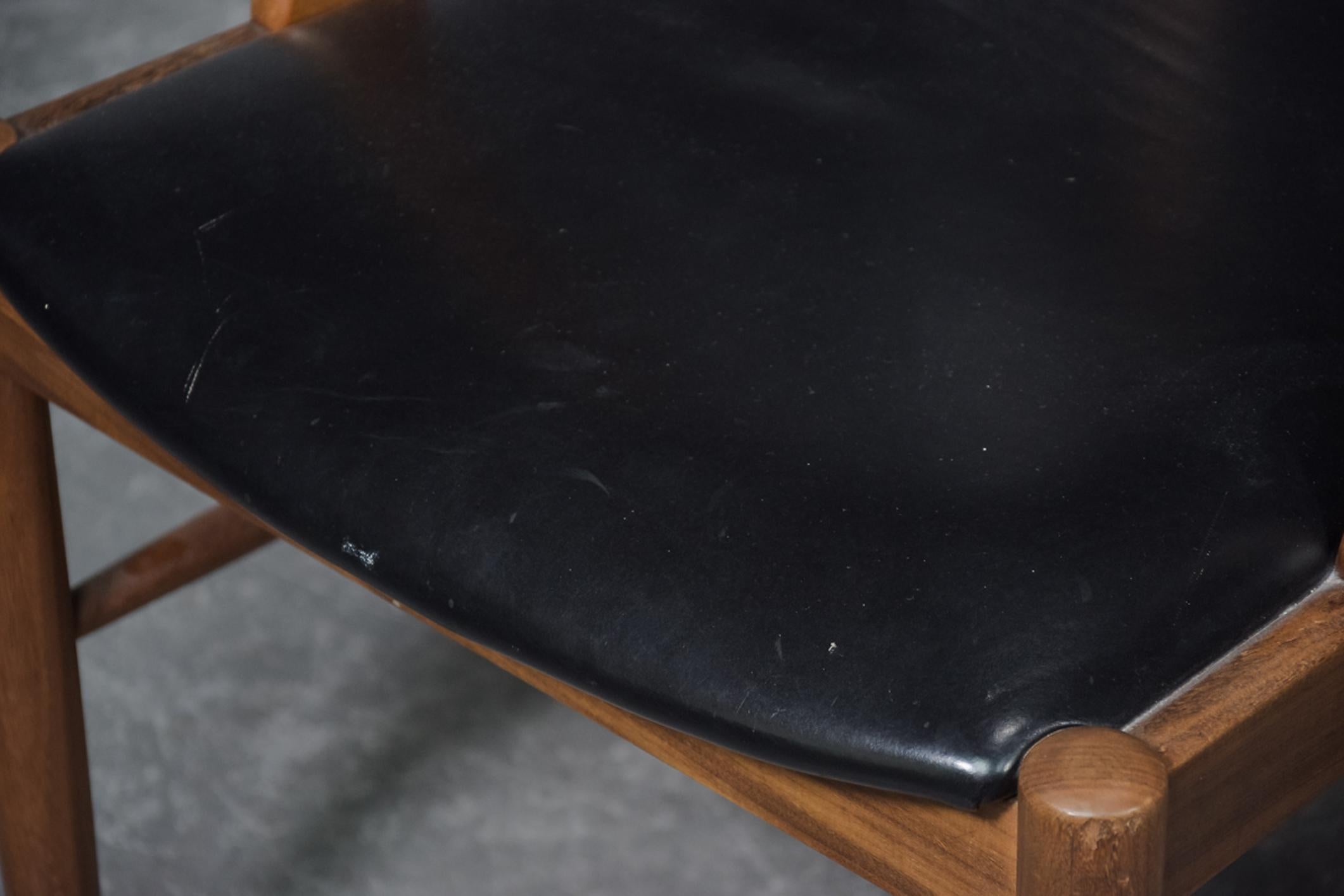 Seltener dänischer Sessel im Stil von Kai Kristiansen (Skandinavische Moderne) im Angebot