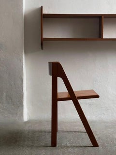 Rare Danish Chair in Solid aged Pine by Nissen & Gehl 1970, Model: Fyrkat
