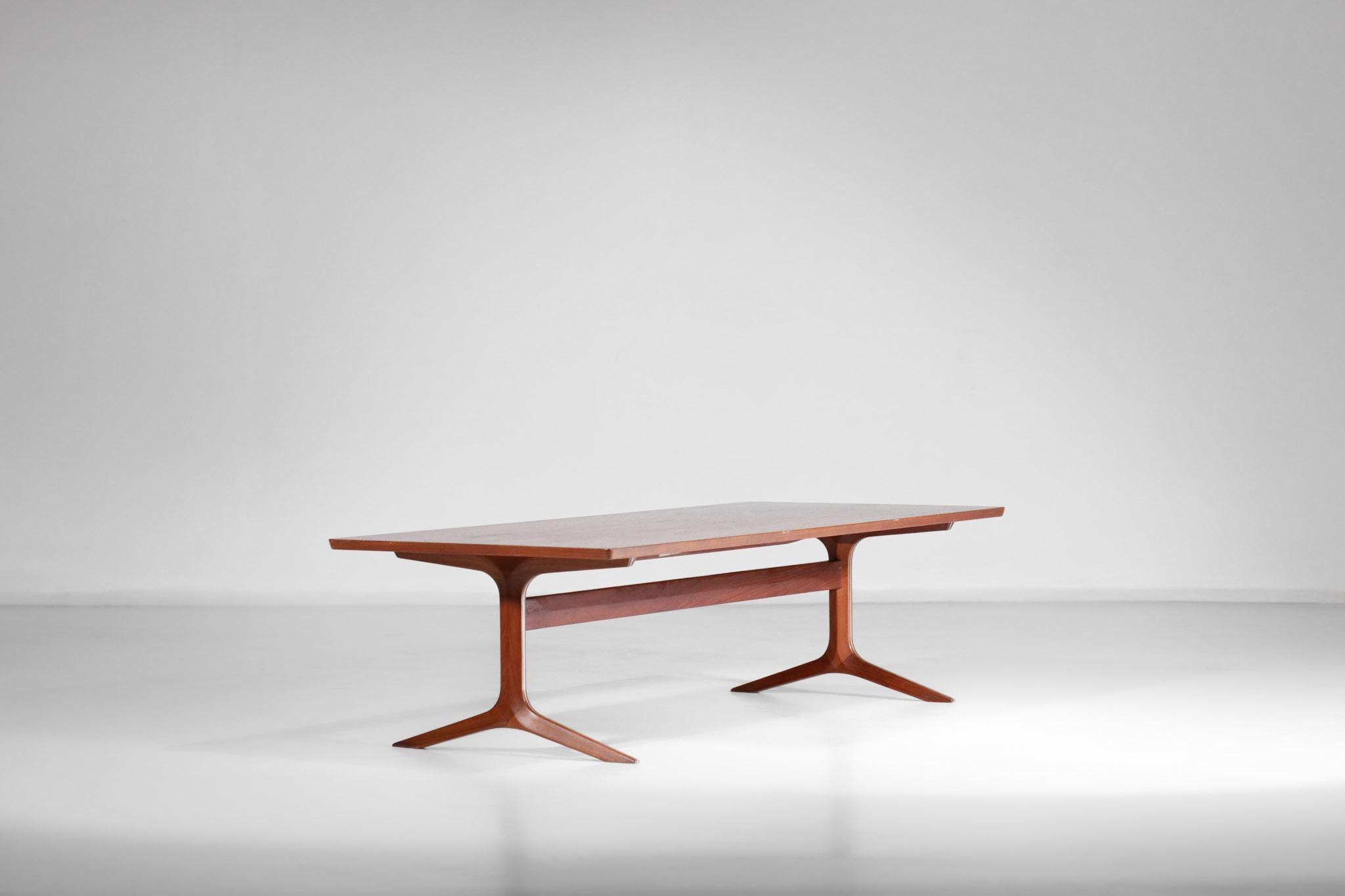 Mid-Century Modern Rare Danish Coffee Table by Peter Hvidt and Orla Molgaard Scandinavian, F143 For Sale