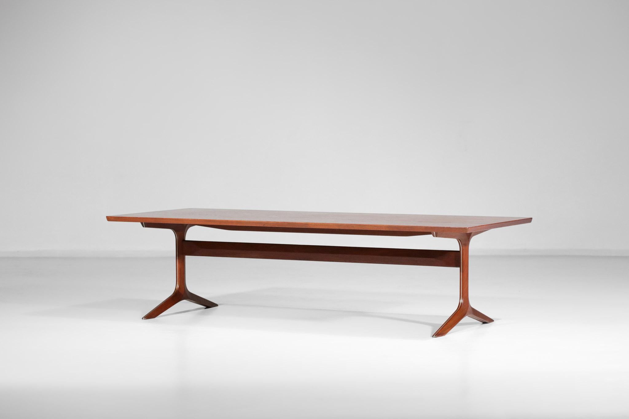 Rare Danish Coffee Table by Peter Hvidt and Orla Molgaard Scandinavian, F143 For Sale 1