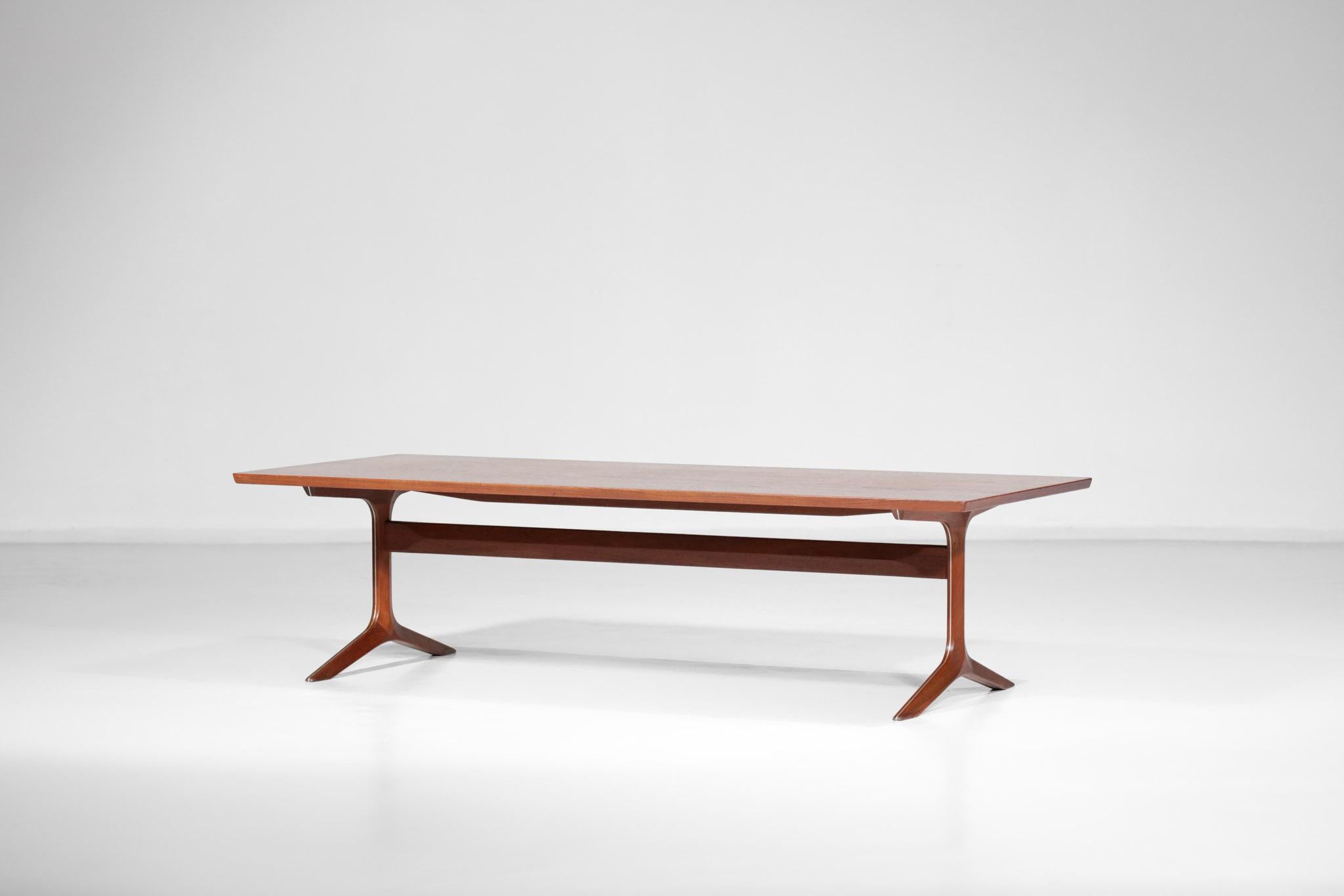 Rare Danish Coffee Table by Peter Hvidt and Orla Molgaard Scandinavian, F143 For Sale 2
