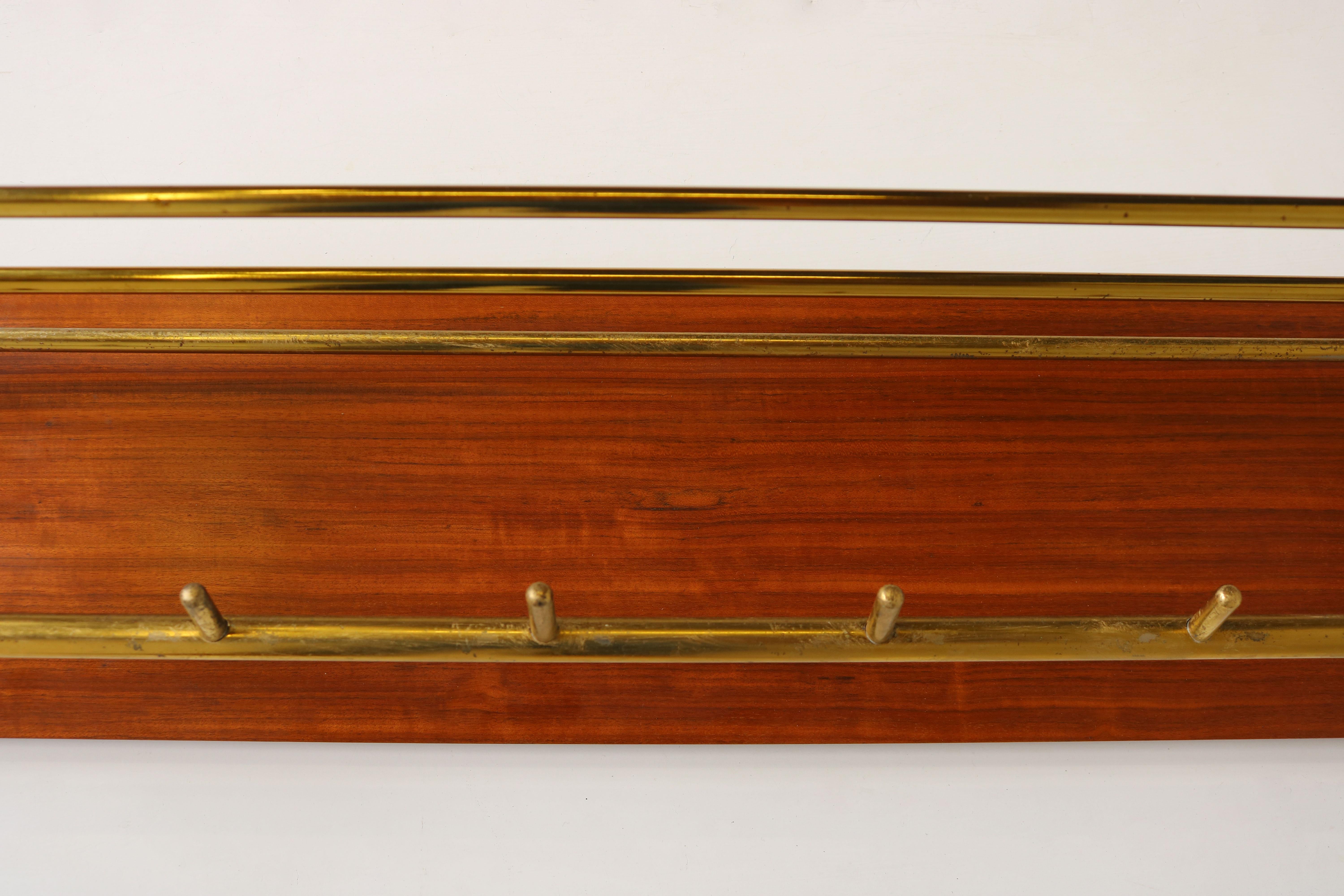 Mid-Century Modern Rare Danish Design 1960 Boomerang Coat Rack / Hat Rack Mid-Century 1960 Teak