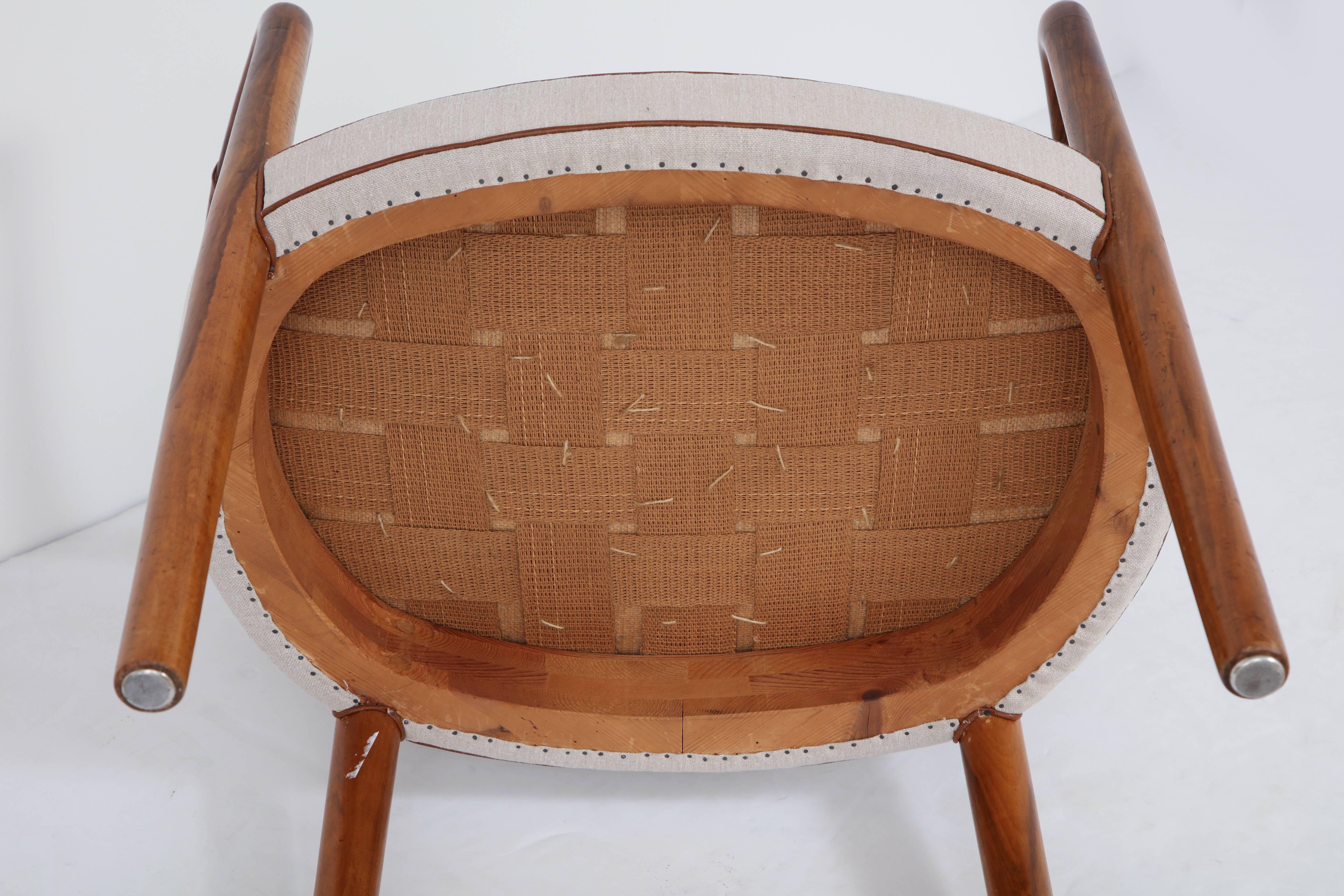 Rare Danish Design Chair by Flemming Lassen and Arne Jacobsen, circa 1950s 5