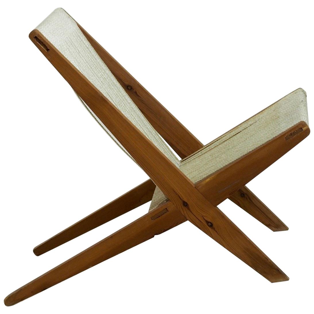 Rare Danish Design Chair in Poul Kjærholm Style, 1960s