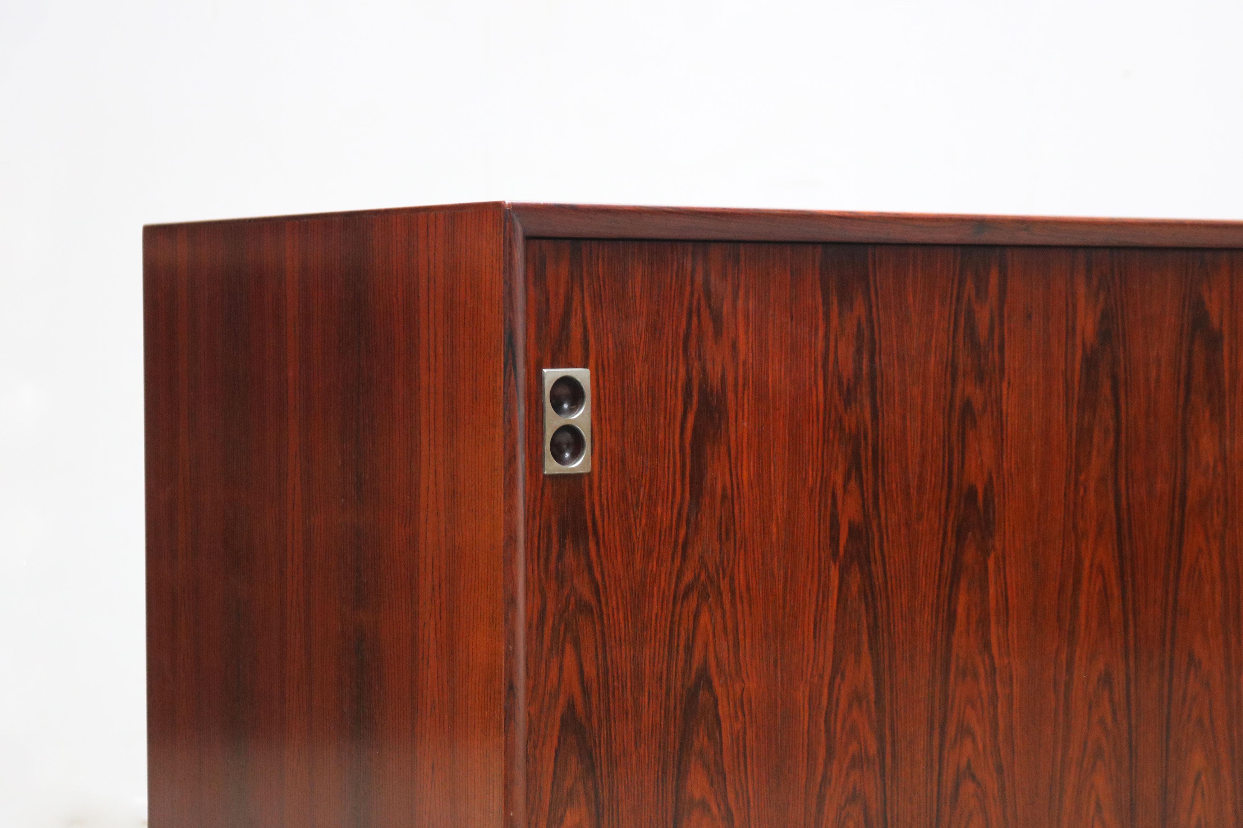 Fait main Rare buffet danois design d'Arne Vodder pour Sibast meubles 1958 Bois de rose en vente