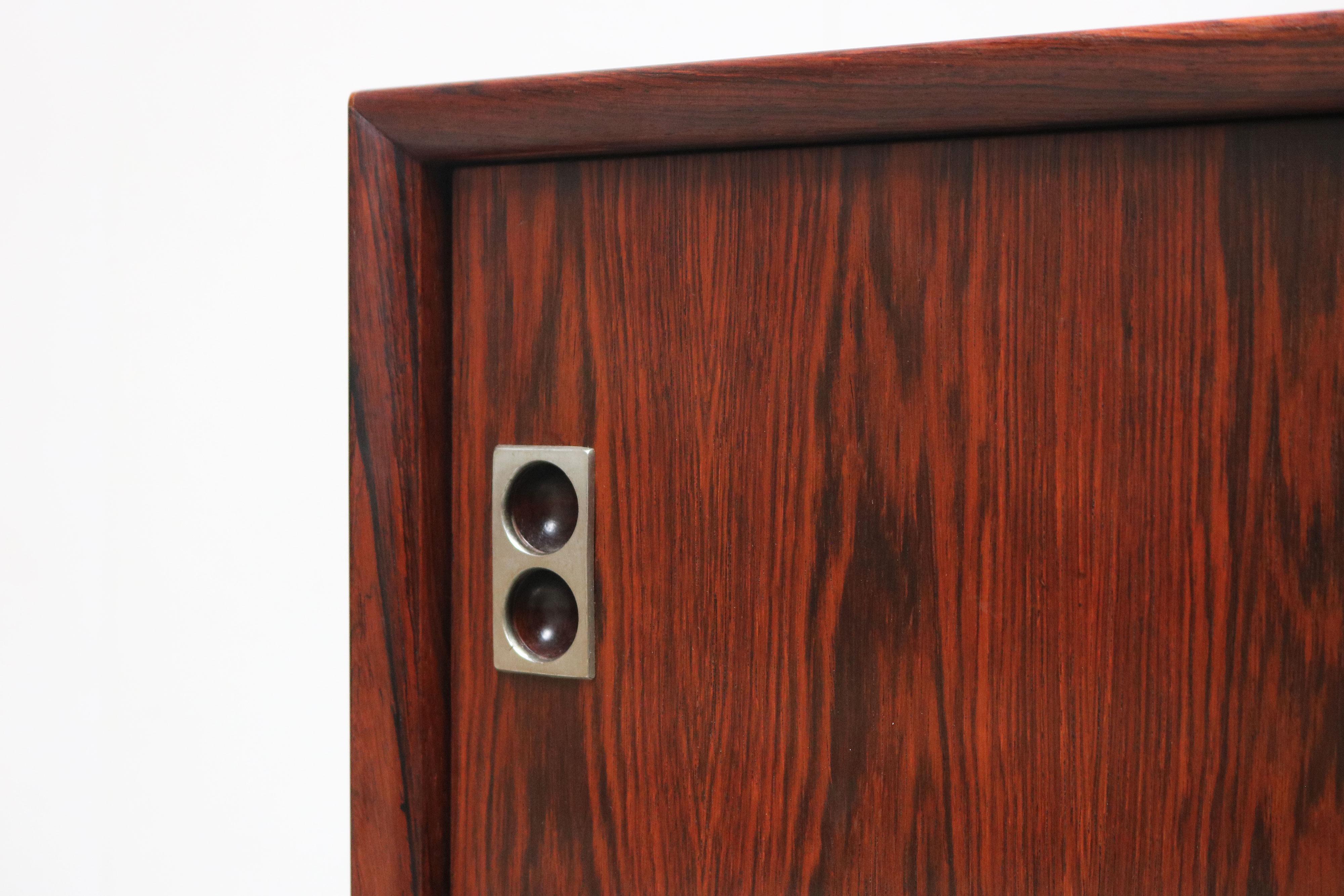 Aluminium Rare buffet danois design d'Arne Vodder pour Sibast meubles 1958 Bois de rose en vente