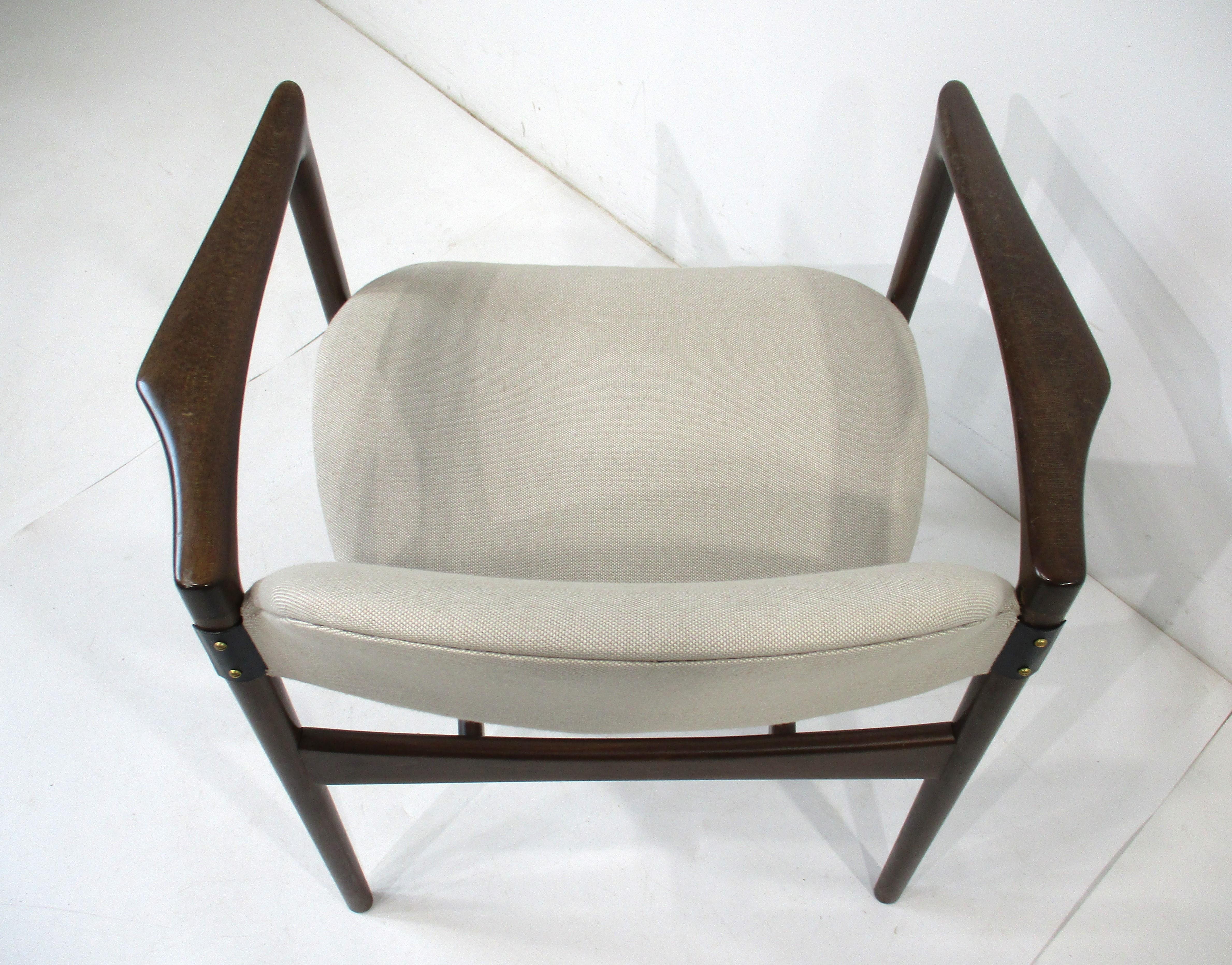 Rare chaise longue danoise IB Kofod Larsen pour Selig Denmark (A) en vente 1