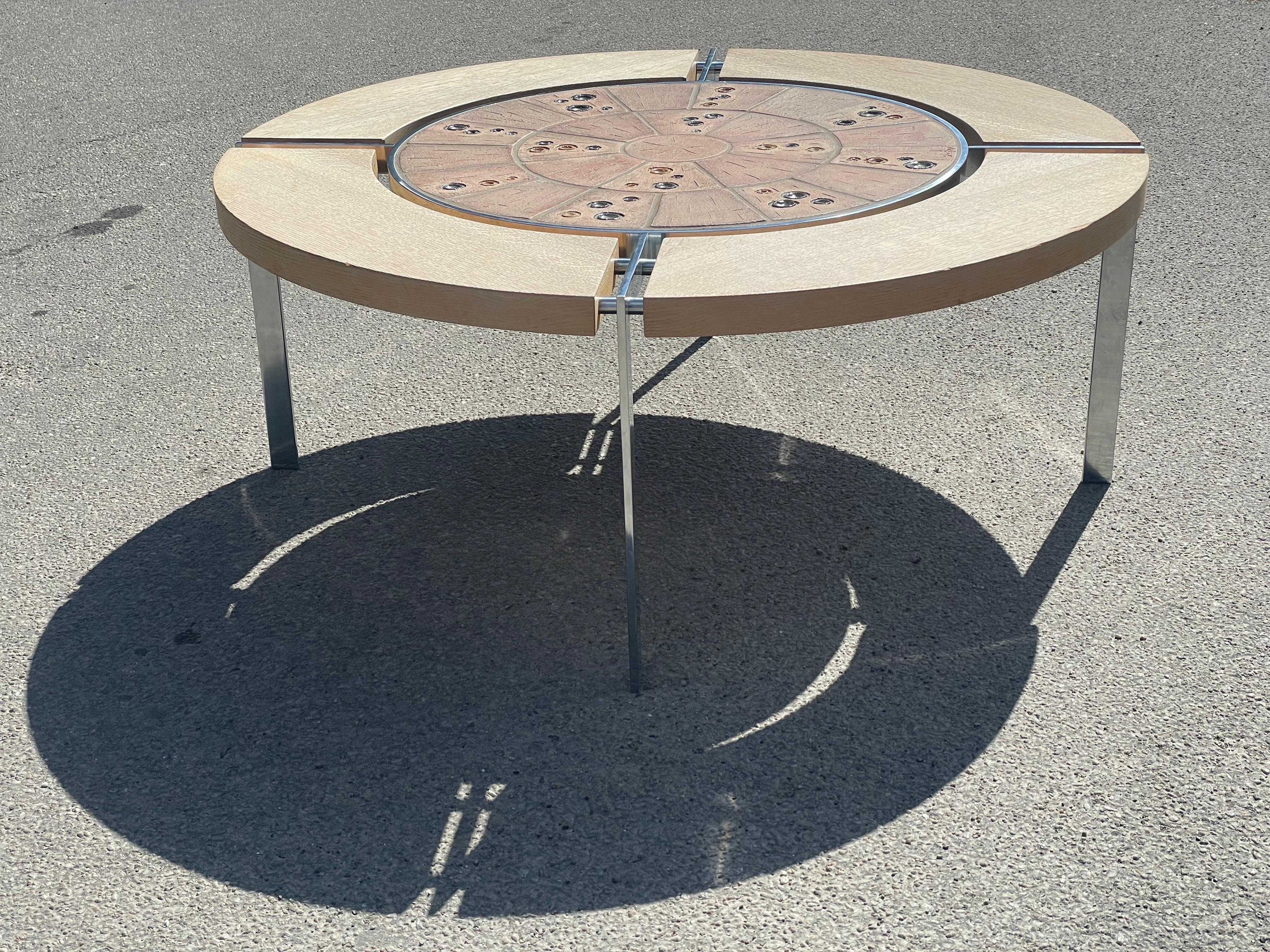 Rare Danish Mid-Century Modern Coffee Table by Svend Aage Jessen from 1970 For Sale 2