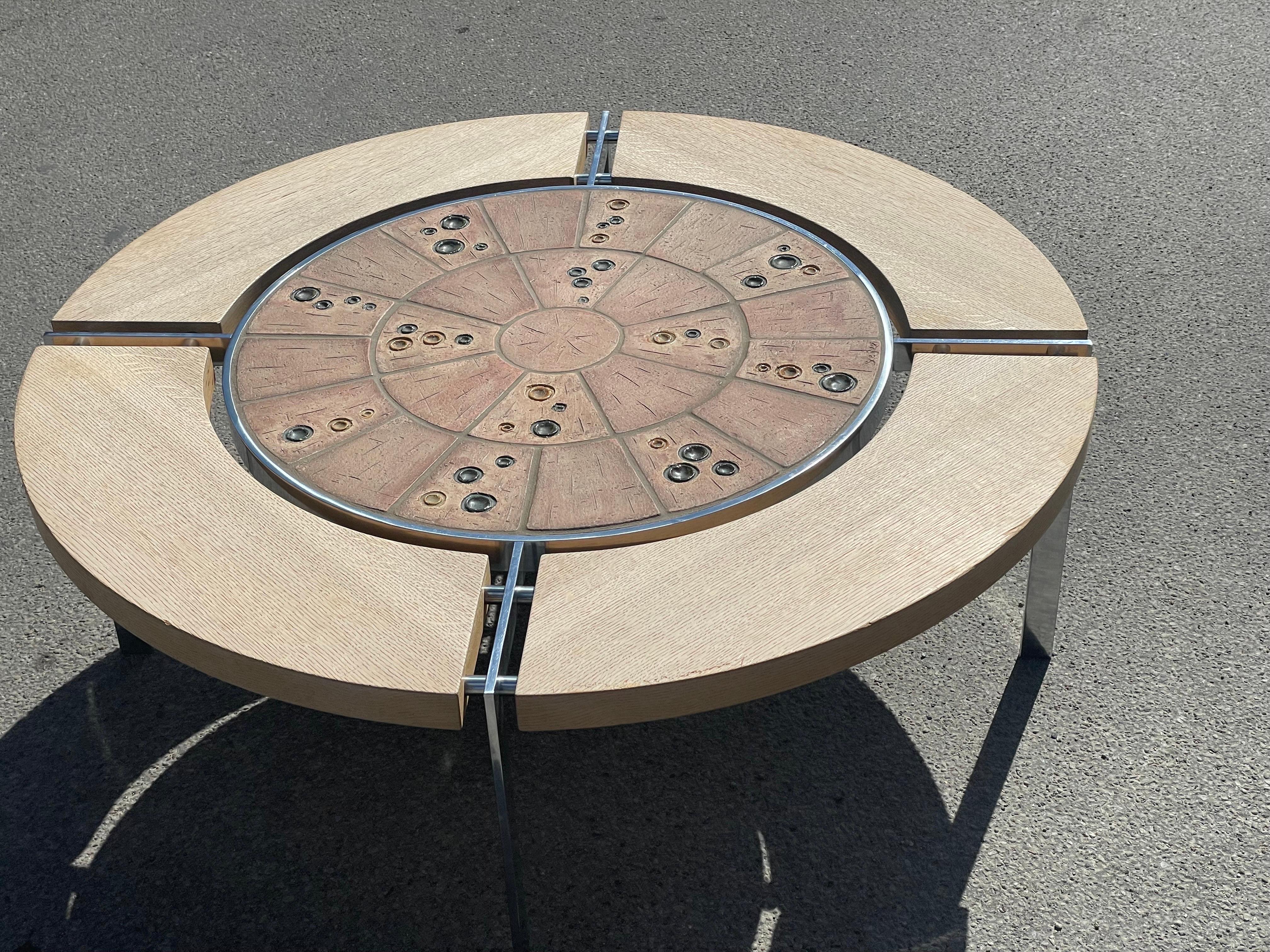 Rare Danish Mid-Century Modern Coffee Table by Svend Aage Jessen from 1970 For Sale 3