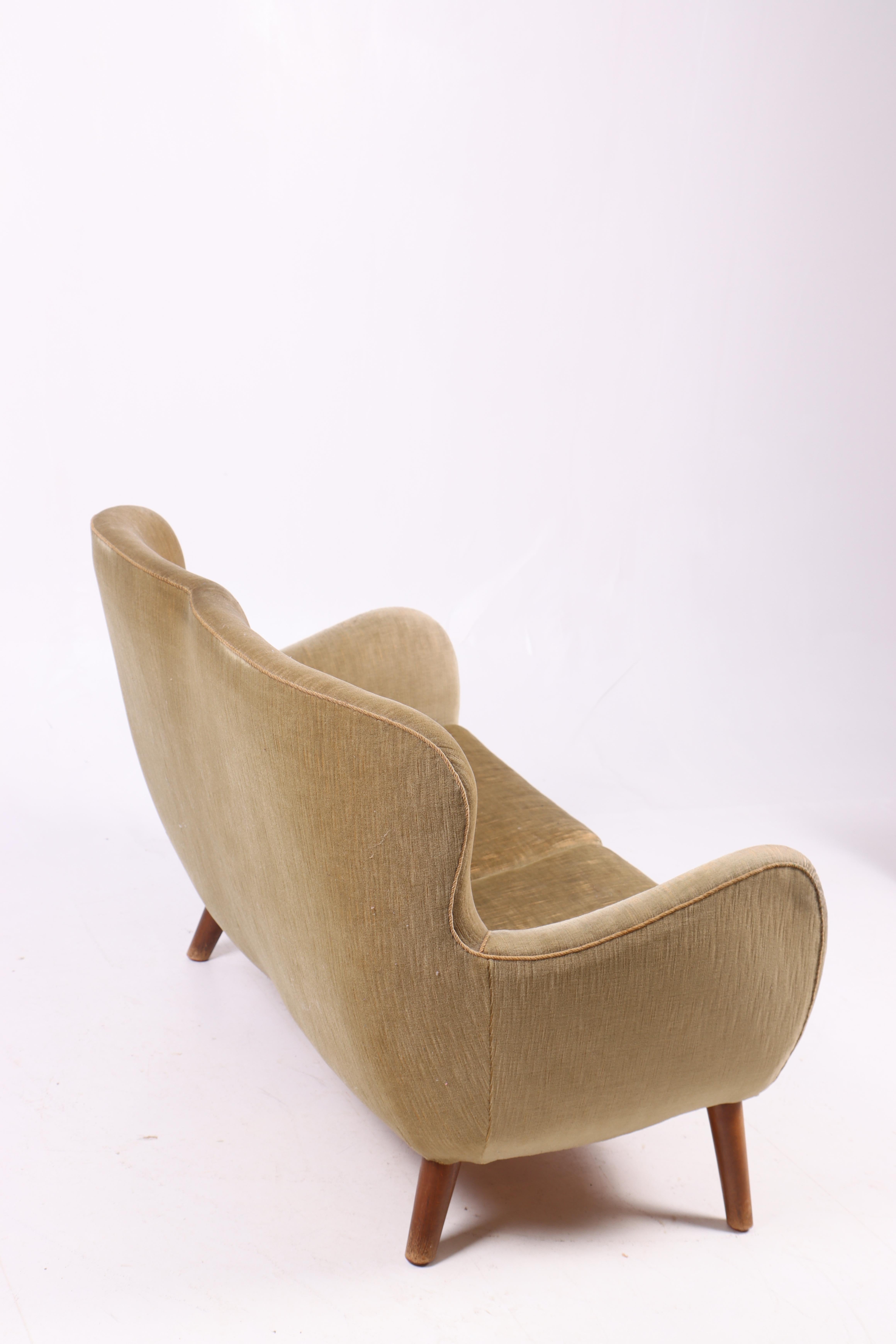 Seltenes dänisches Mid-Century-Sofa, 1940er Jahre (Stoff) im Angebot