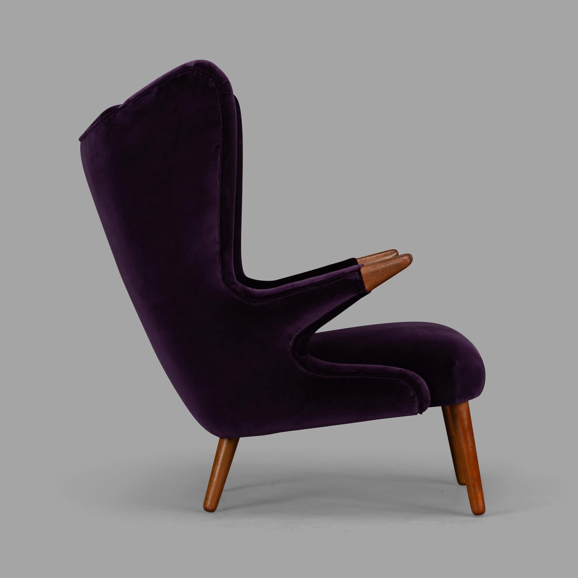 Rare Danish Model 91 Wingback Armchair by Svend Skipper for Skipper Møbler, 1950 8