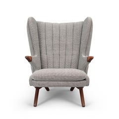 Rare Danish Model 91 Wingback Armchair by Svend Skipper for Skipper Møbler, 1950