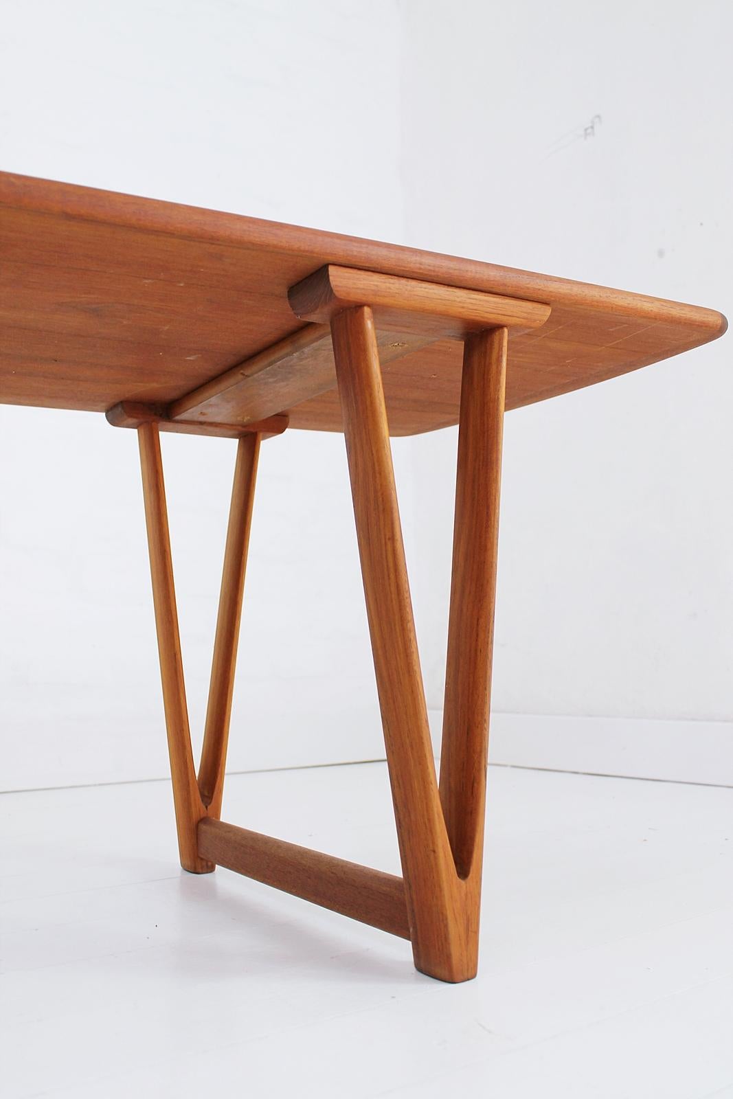 Rare Danish Modern Andreas Hansen Coffee Table by Arrebo Mobler, 1960s 5