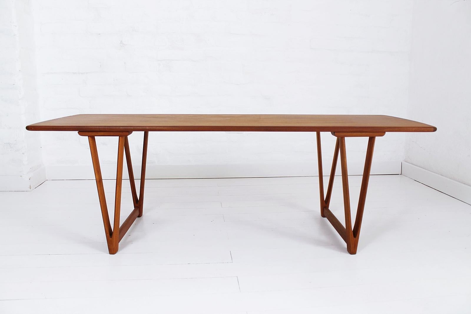 Rare Danish Modern Andreas Hansen Coffee Table by Arrebo Mobler, 1960s 6