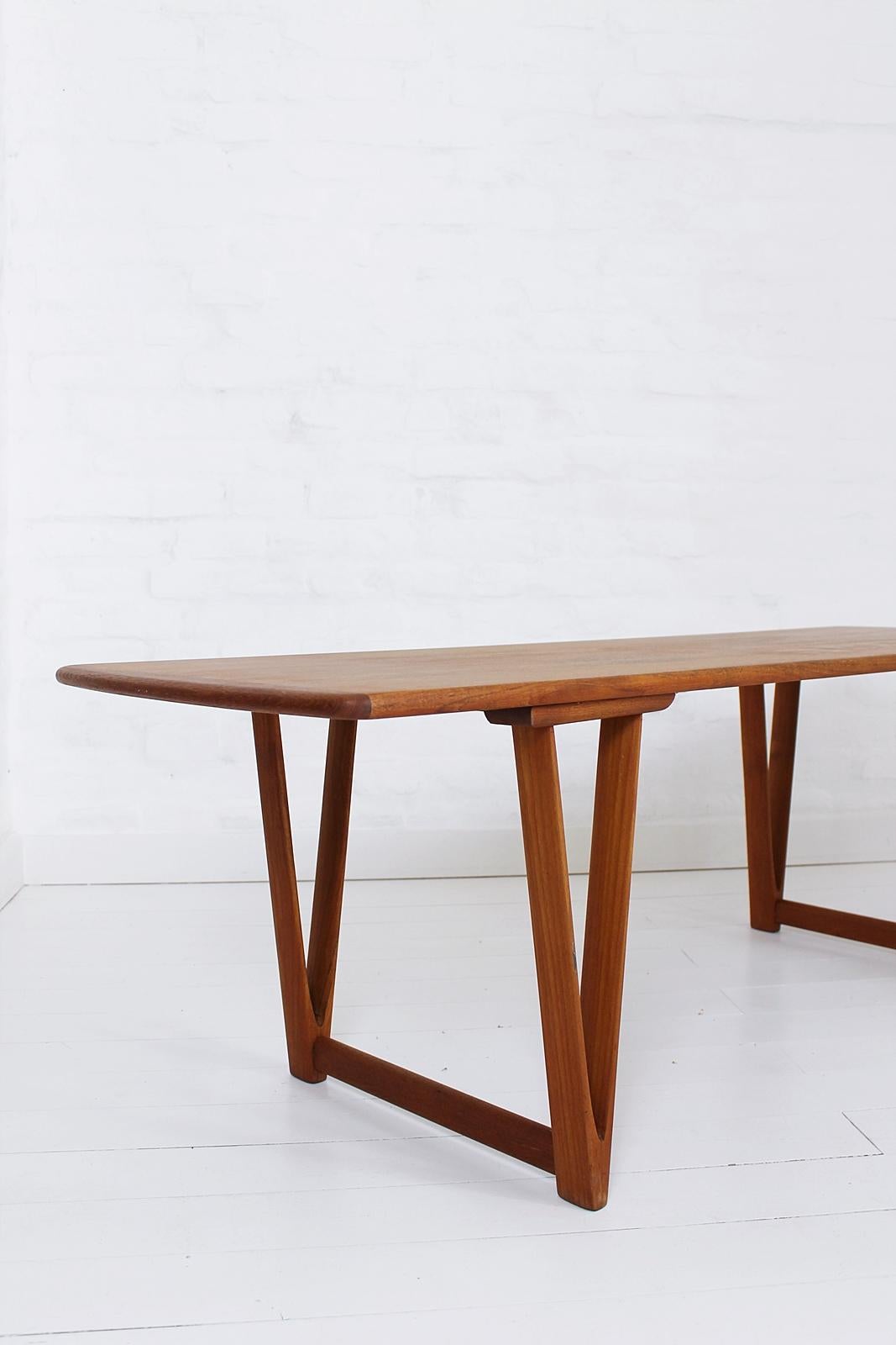 Rare Danish Modern Andreas Hansen Coffee Table by Arrebo Mobler, 1960s 3