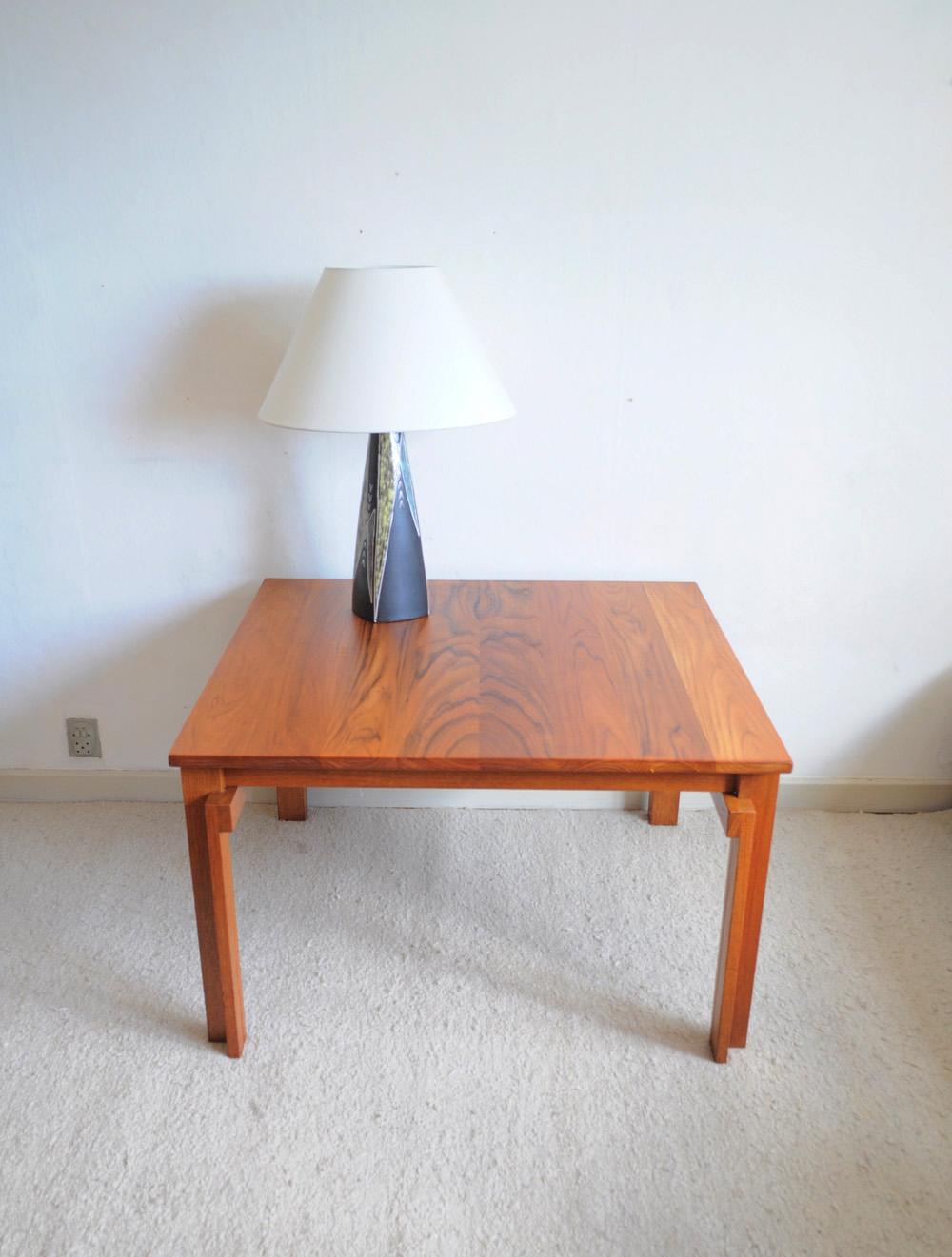 Rare Danish modern coffee or side table in massive golden teak wood. Designed by Inger Klingenberg for France & Søn in the 1960s
Gently refurbished in a very fine condition.
Signs of wear consistent with age and use.
Can be shipped