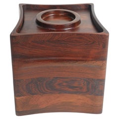 Rare Danish Modern Rosewood Ice Bucket Designed by the Jens Harald Quistgaard