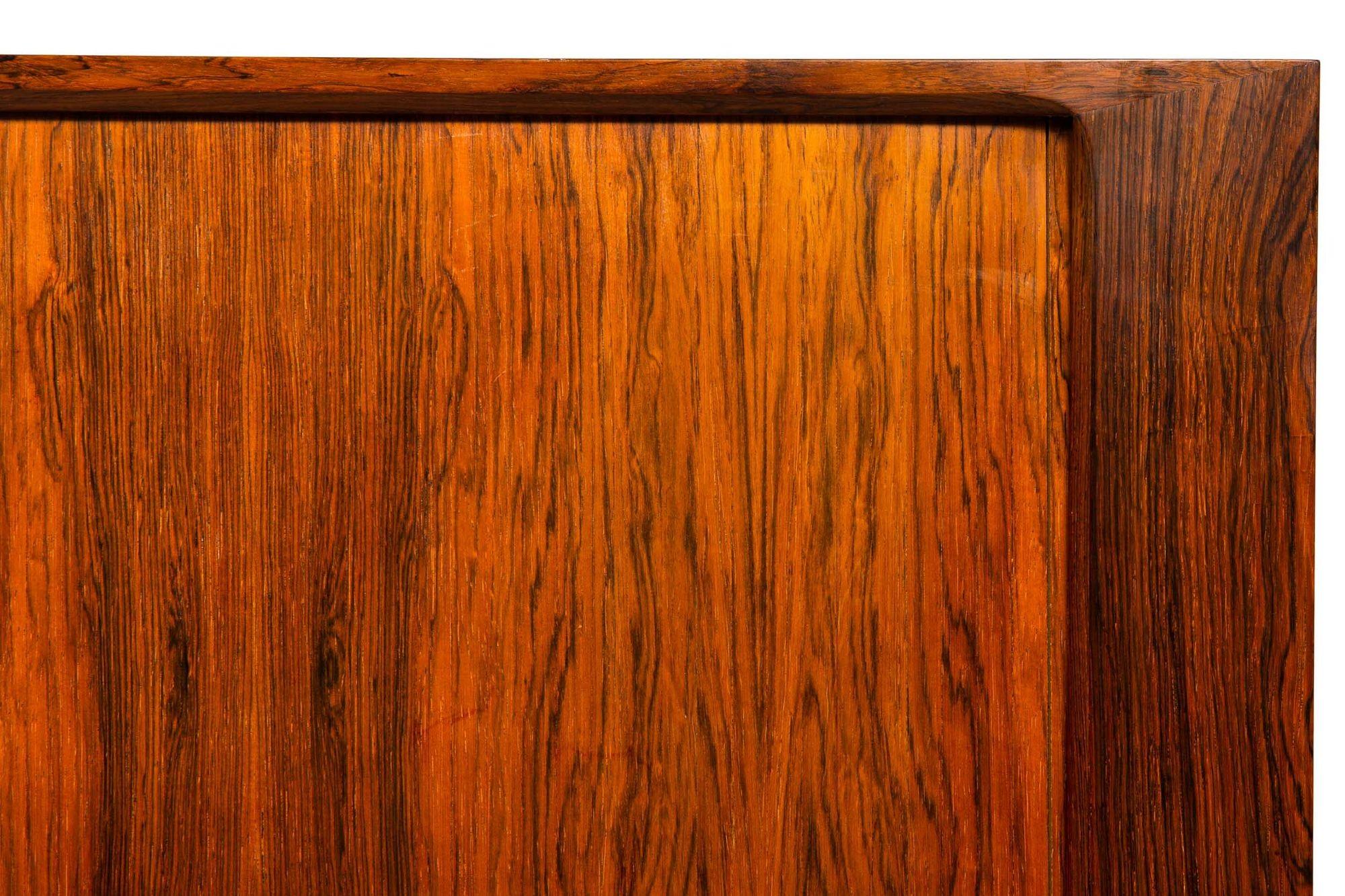 Rare Danish Modern Rosewood Tamour-Door Dry-Bar Cabinet by Kurt Ostervig For Sale 9