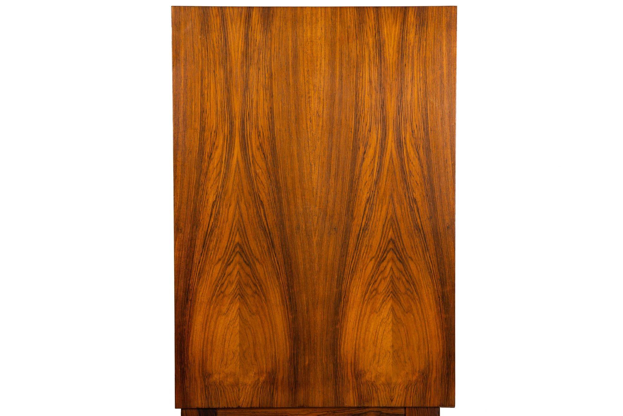 Rare Danish Modern Rosewood Tamour-Door Dry-Bar Cabinet by Kurt Ostervig For Sale 11
