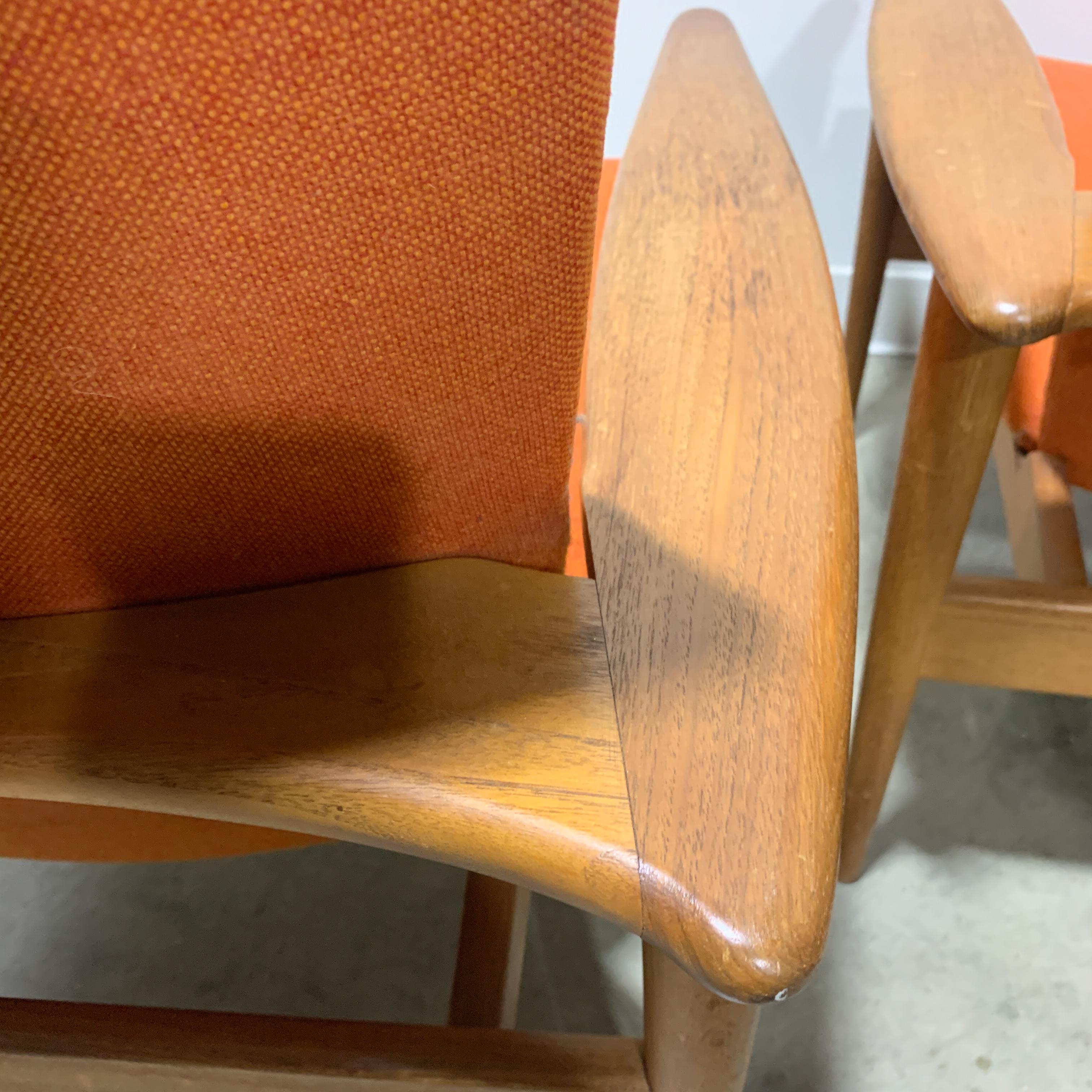 Danish Modern Teak Lounge Chairs (Pair) 1
