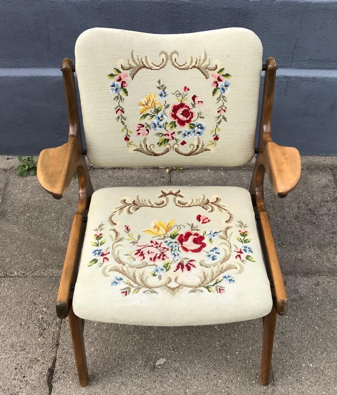 Rare chaise d'appoint en chêne danois par A. Hovmand Olsen pour A.R. Klingeberg & Søn:: années 1950 Bon état - En vente à Esbjerg, DK