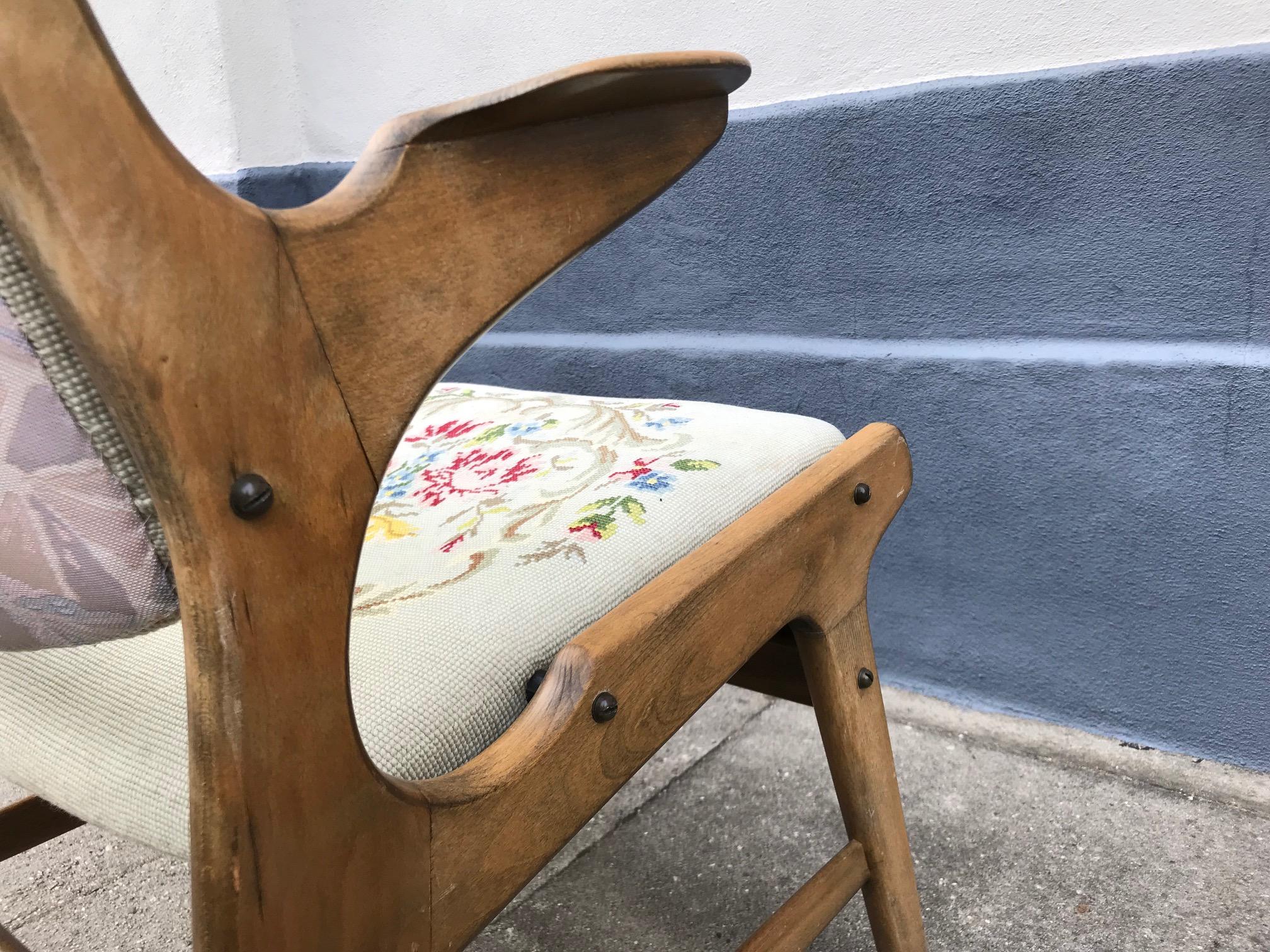 Rare Danish Oak Side Chair by A. Hovmand Olsen for A.R. Klingeberg & Søn, 1950s For Sale 1