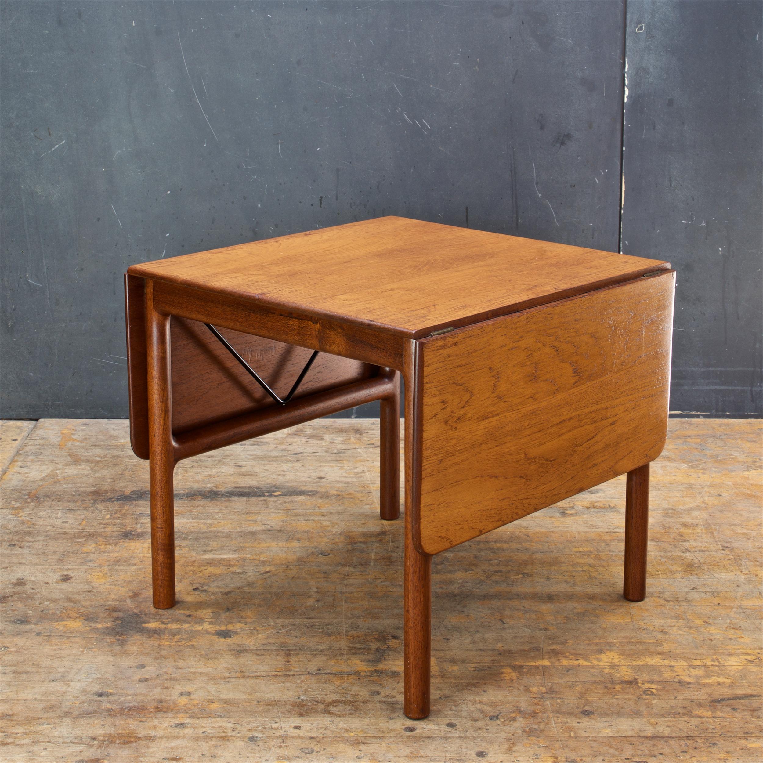 1950er Jahre Dänische Architekten Embassy Drop-Leaf Teak Tisch im Stil von Hans Wegner im Angebot 2