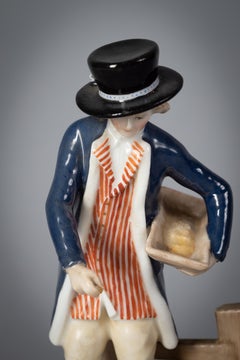 Rare Danish Porcelain Group of Pig Farmer, Royal Copenhagen, circa 1780