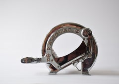 Rare Danish Raadvad Bread Slicer Model 294 Chrome Dark Wood Version, ca 1950s