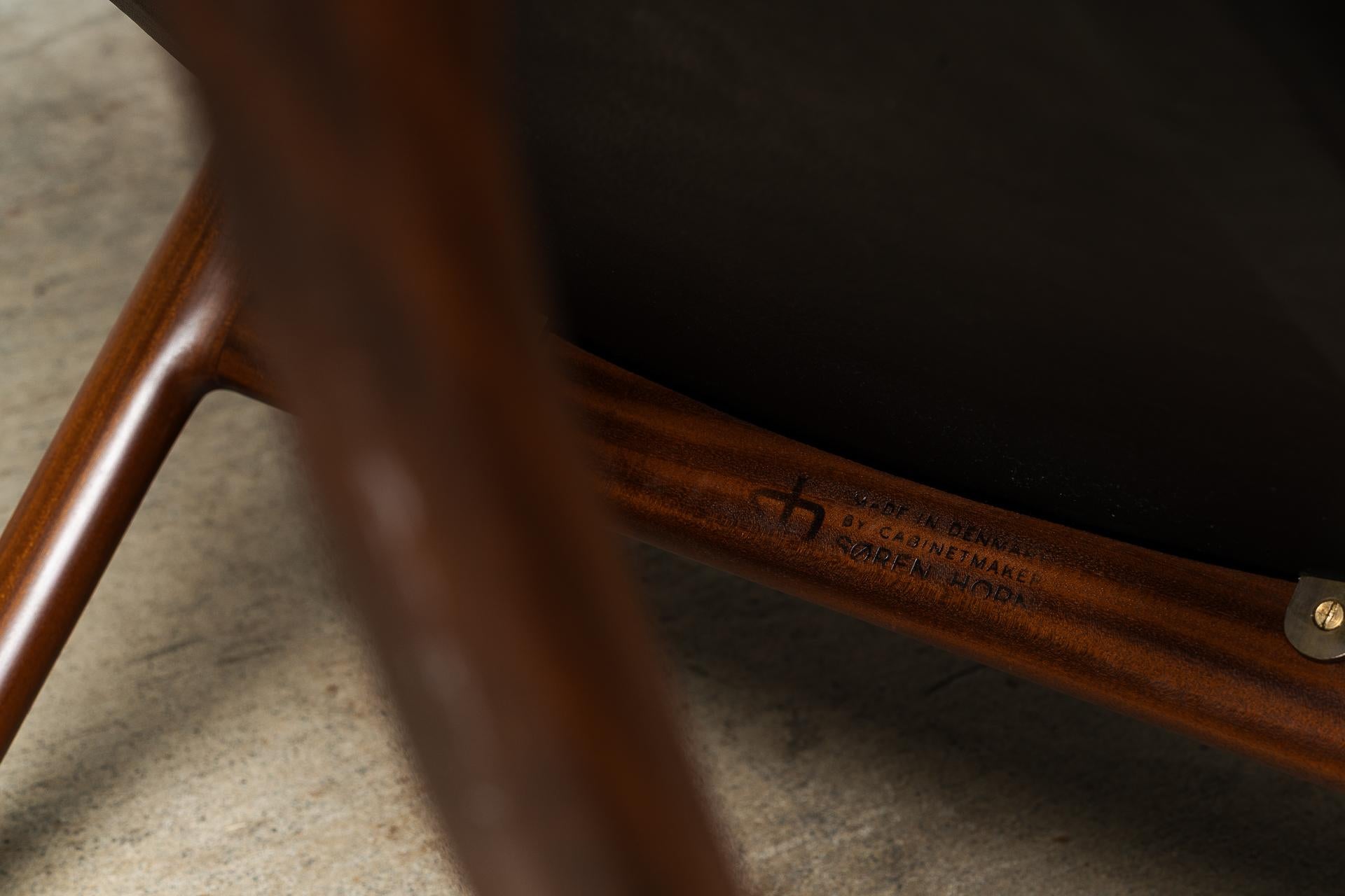Mid-20th Century Rare Danish Rocking Chair by Helge Vestergaard-Jensen for Søren Horn For Sale